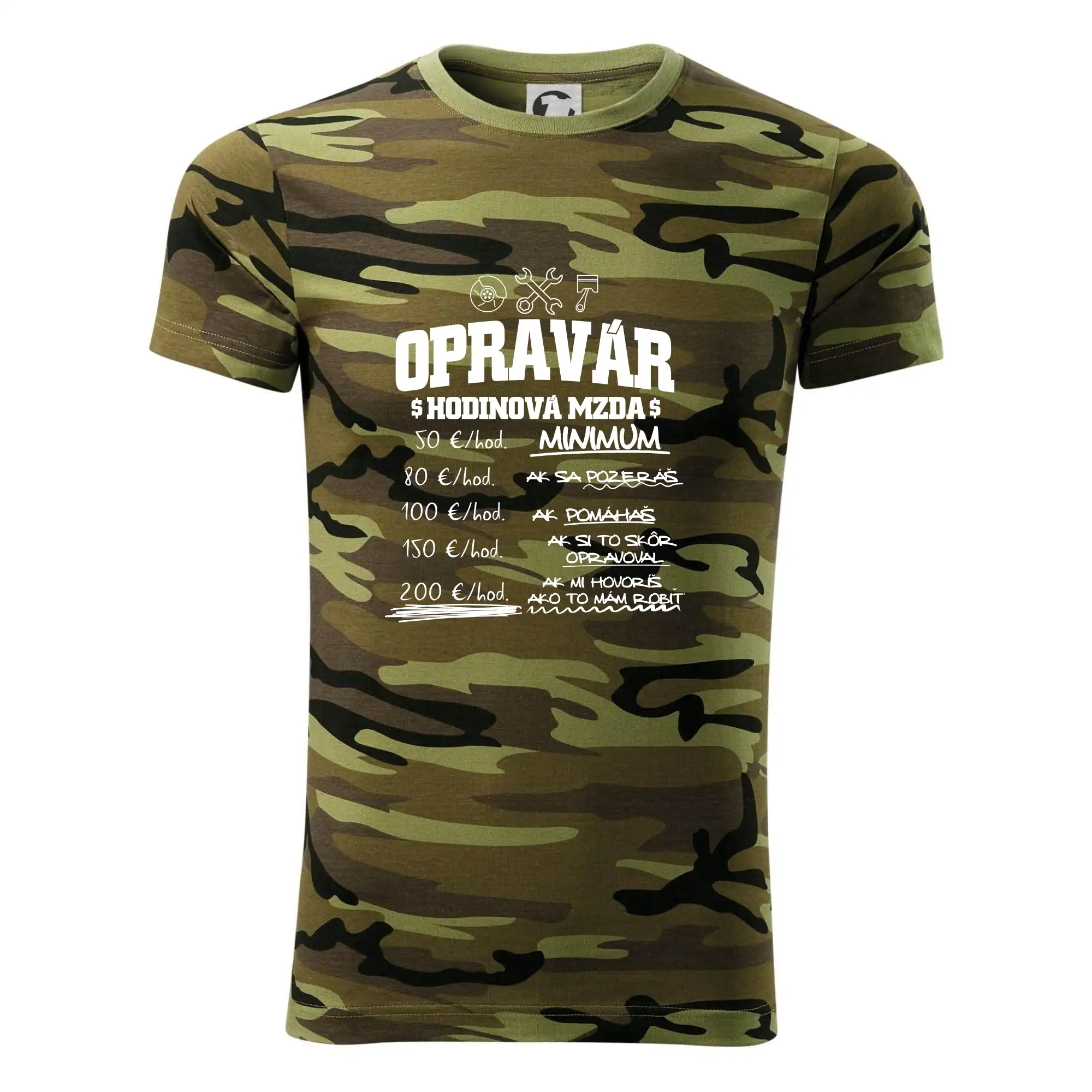 Hodinová mzda - opravár