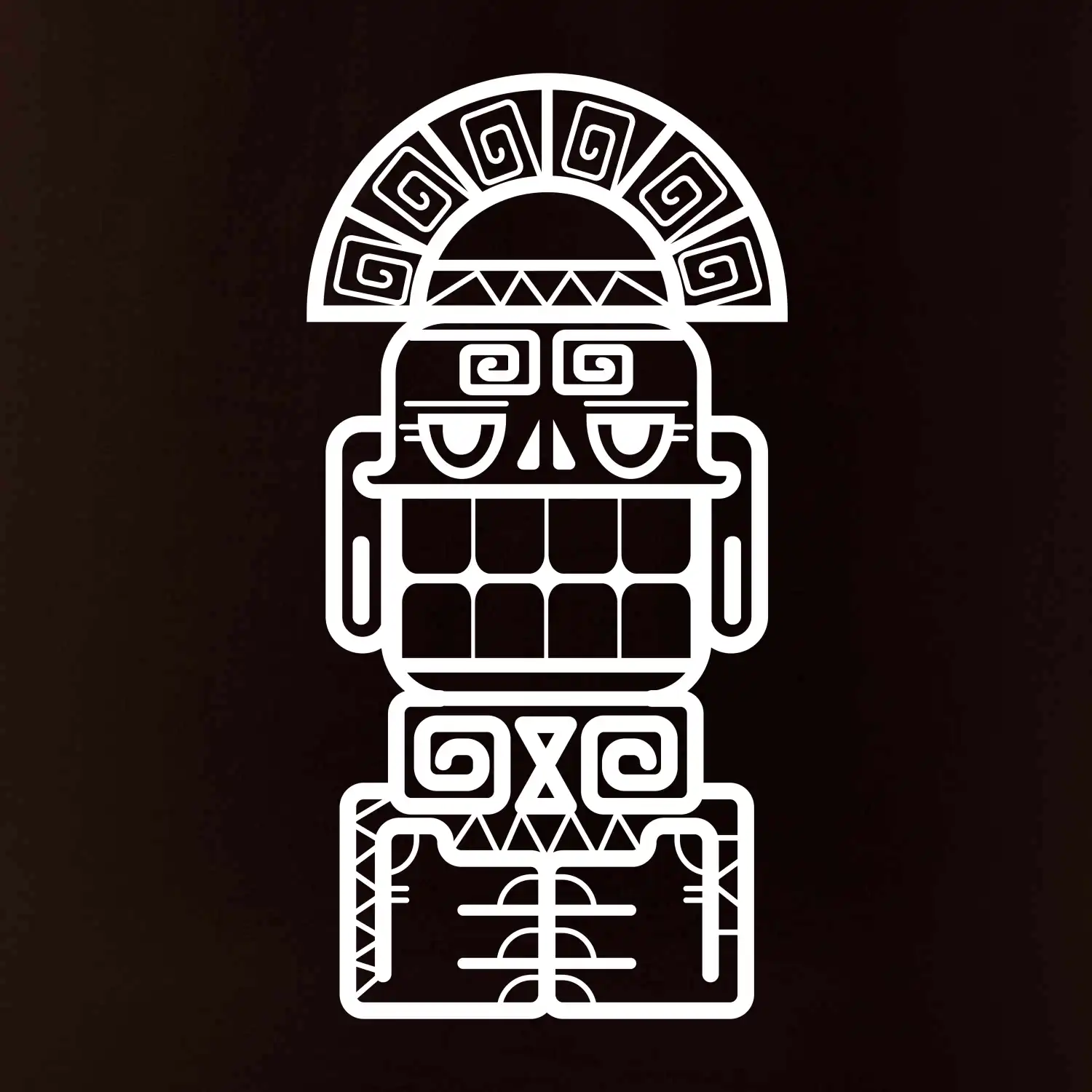 Mayové - socha se zuby