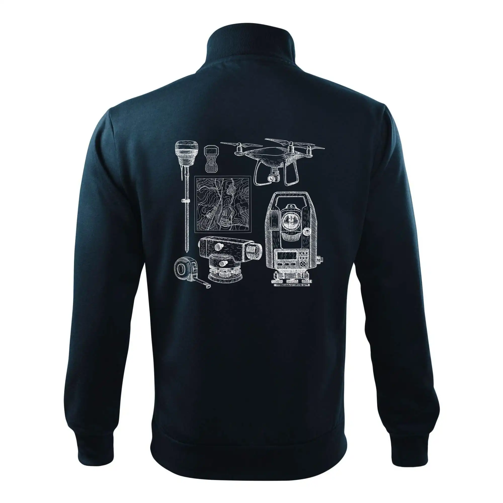 Geodet teodolit dron