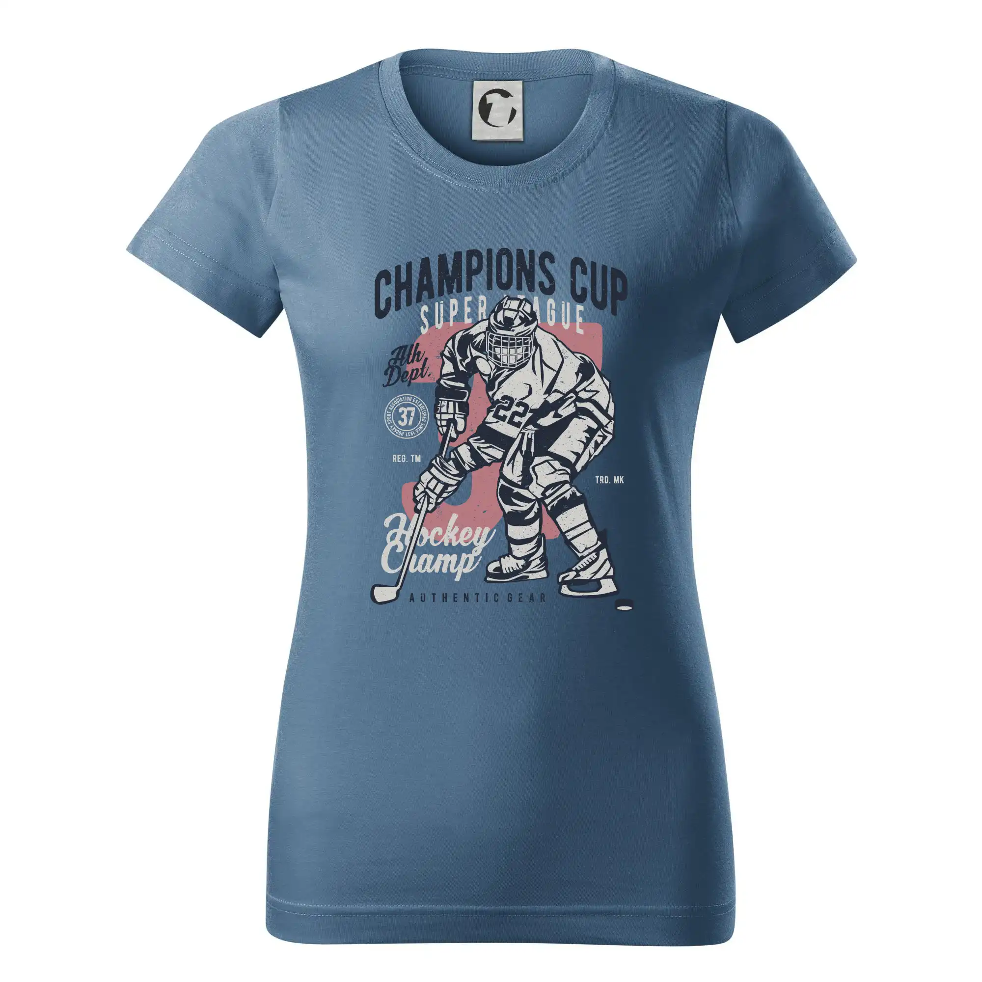 Hokejová trička - Champions Cup Hockey - Dámske tričko basic - ľahko voľnejšie a dlhšie