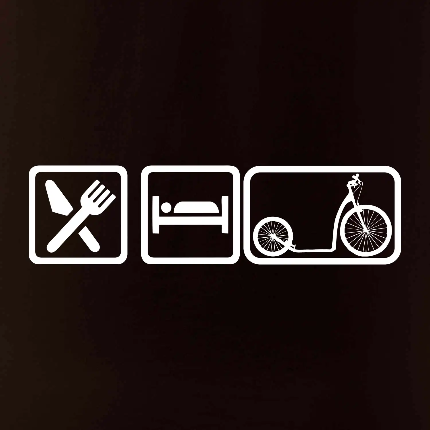 Eat sleep koloběžka velké a malé kolo