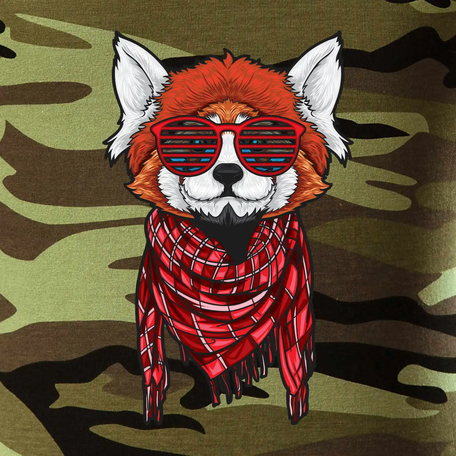 Červená panda hipster