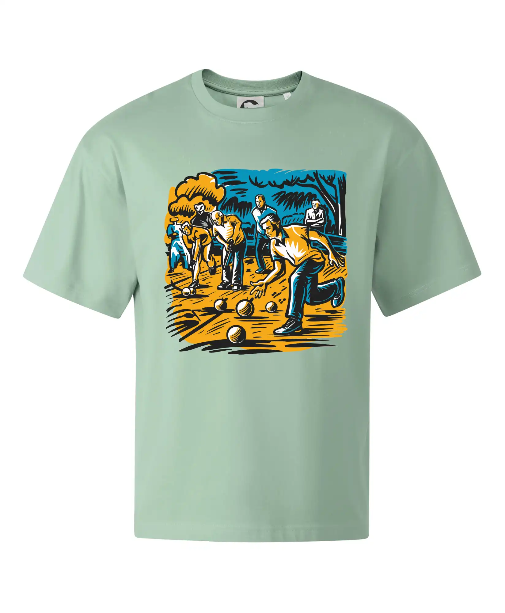 Petanque hra - modro oranžová