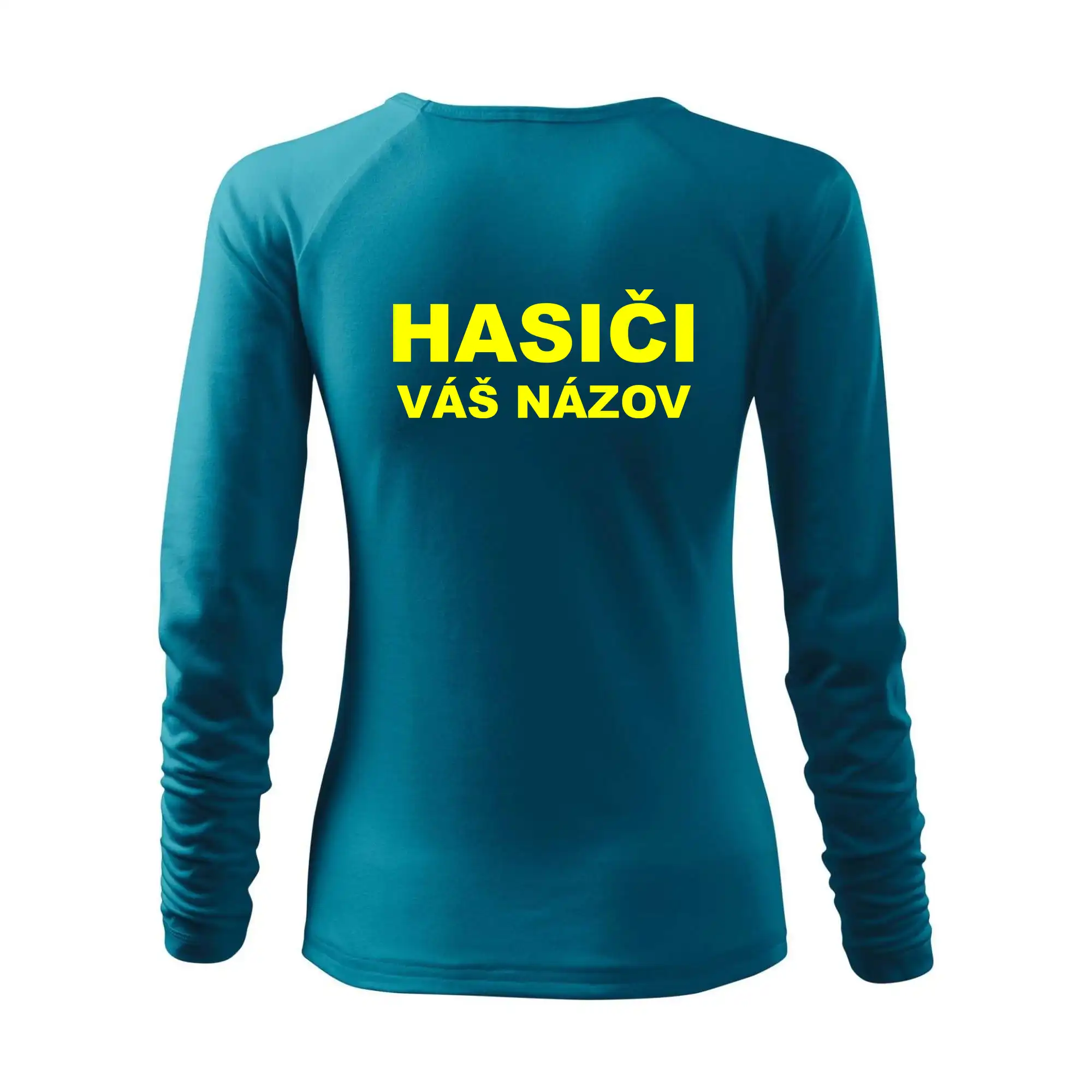 Hasiči - žltý nápis - váš názov zboru