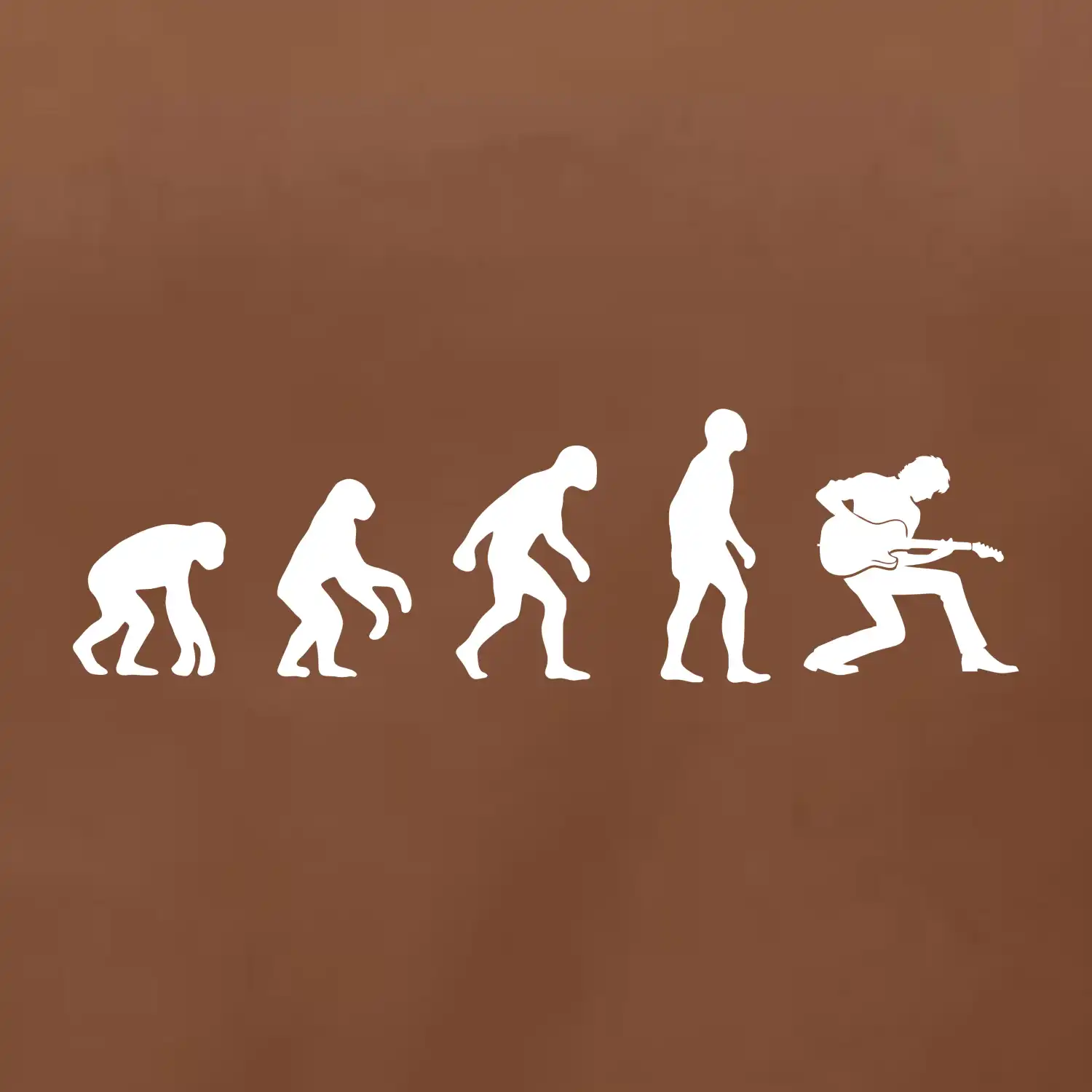 Evoluce kytarista - klečící