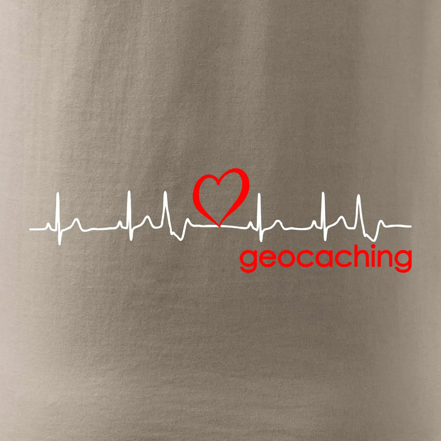 Moje srdce bije pro Geocaching -text