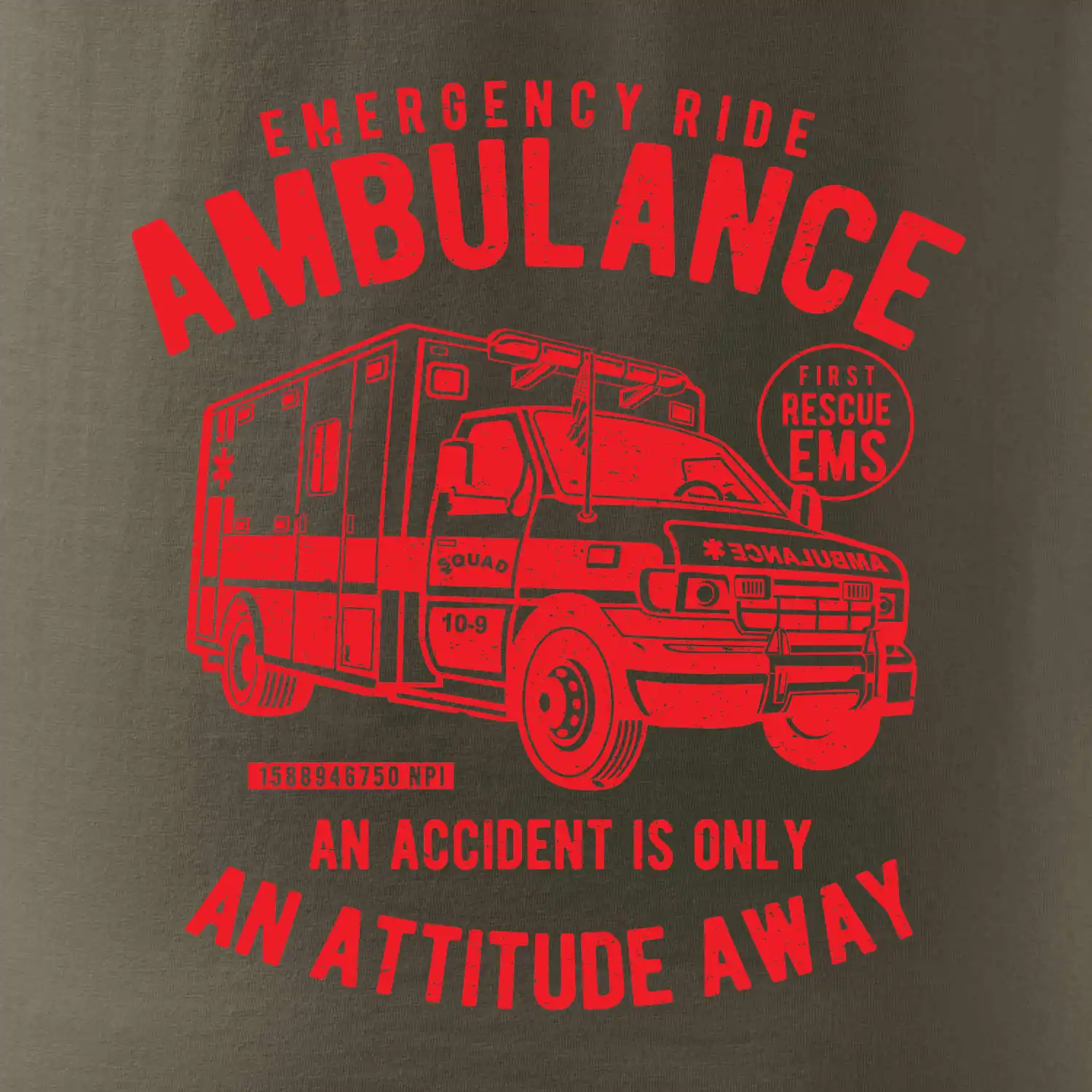 Ambulance červená
