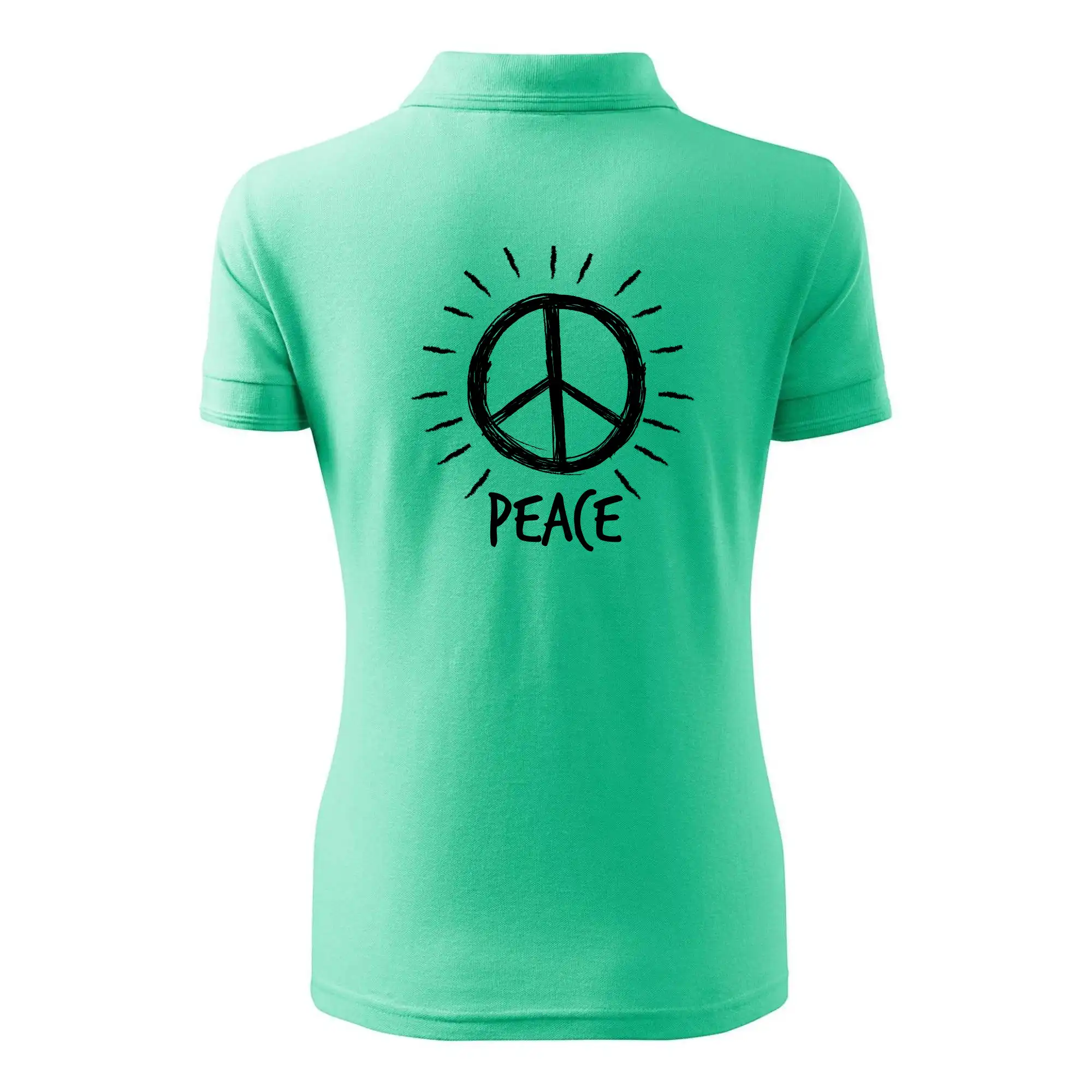Peace symbol černobílý