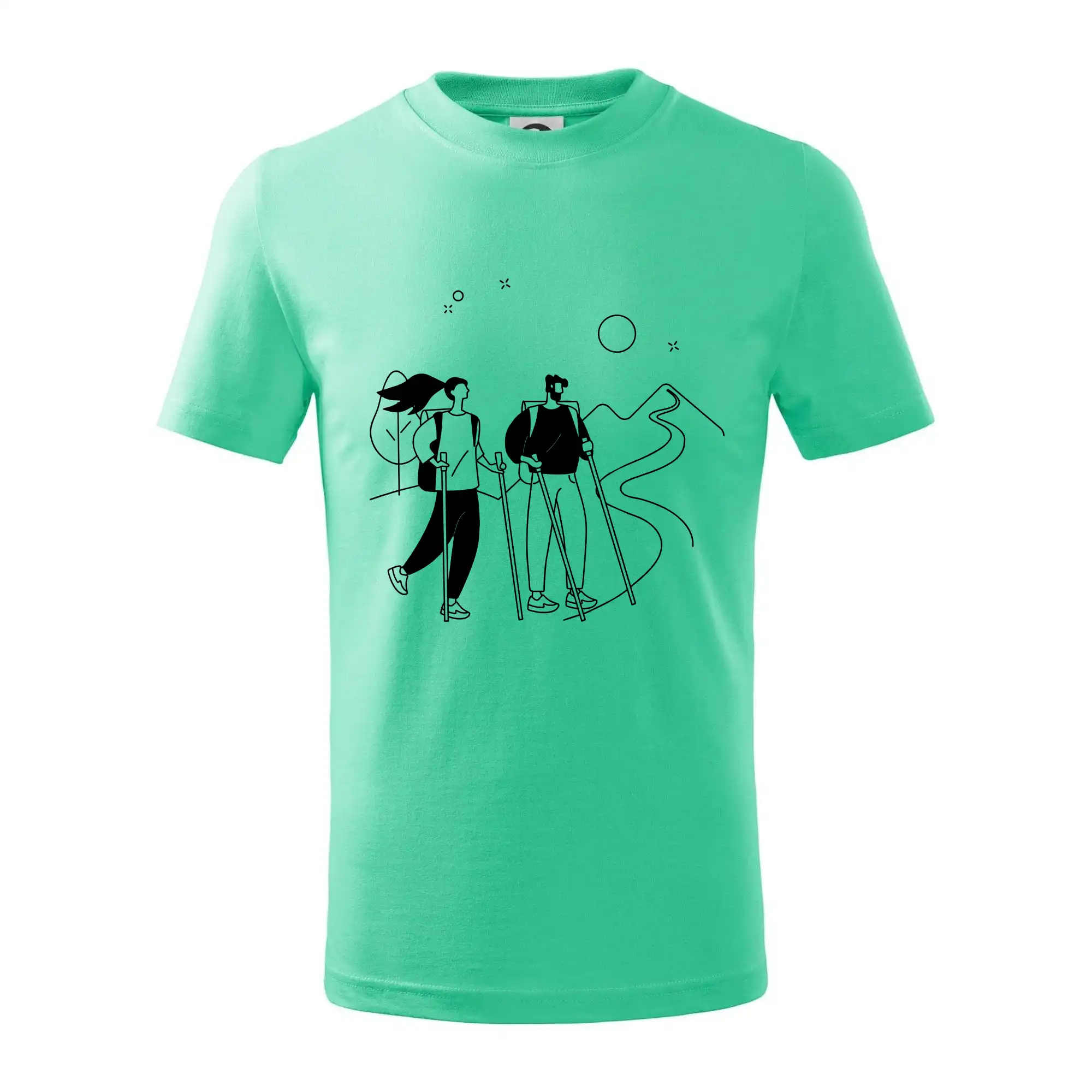 Kreslený pár na výletě