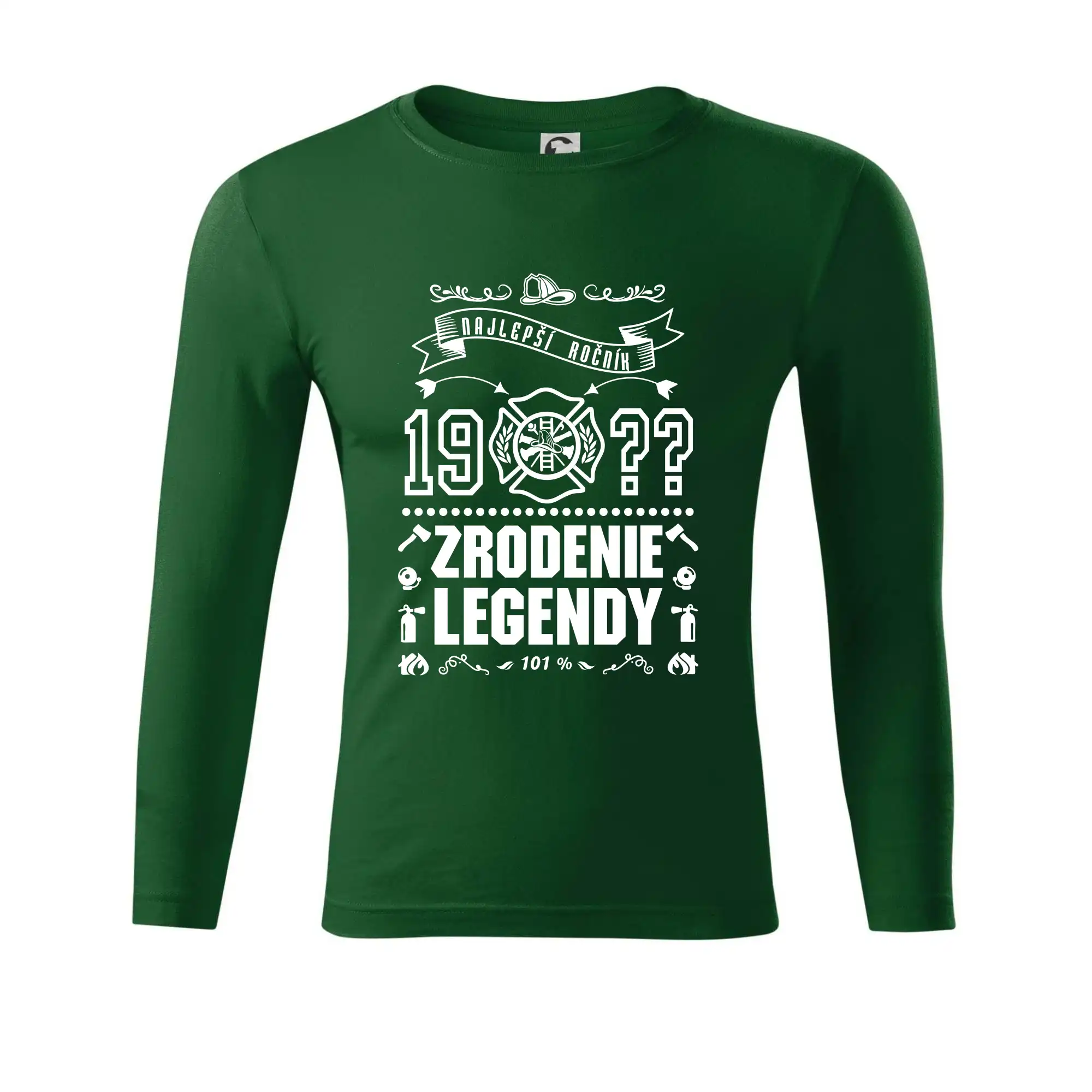 Trička Zrodenie legendy - Zrodenie legendy - pre hasičov - Tričko Progress s dlhým rukávom