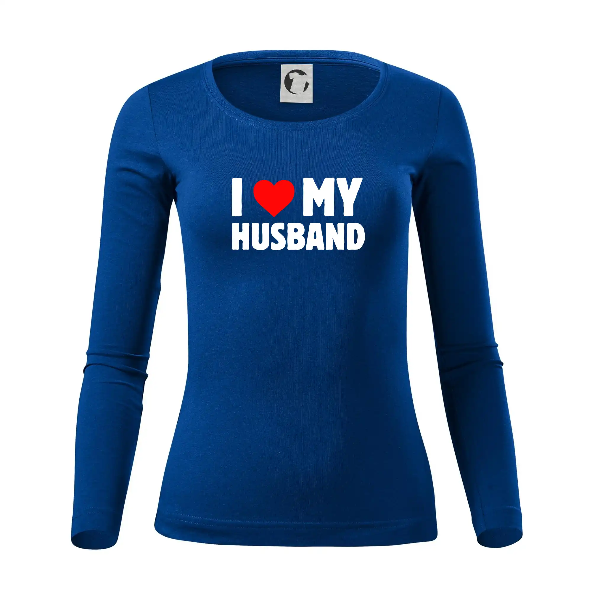 Tričká pre zamilovaných - I love my husband - Dámske tričko FIT-T LS - zužené