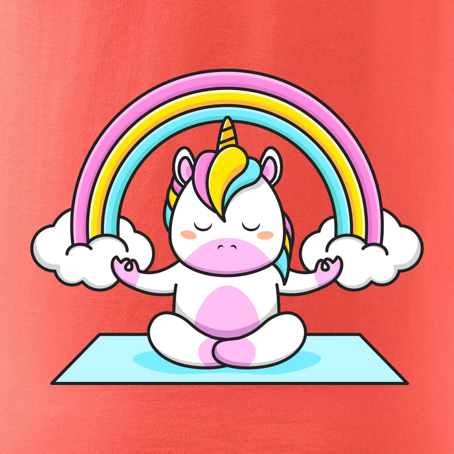 Yoga jednorožec - duha