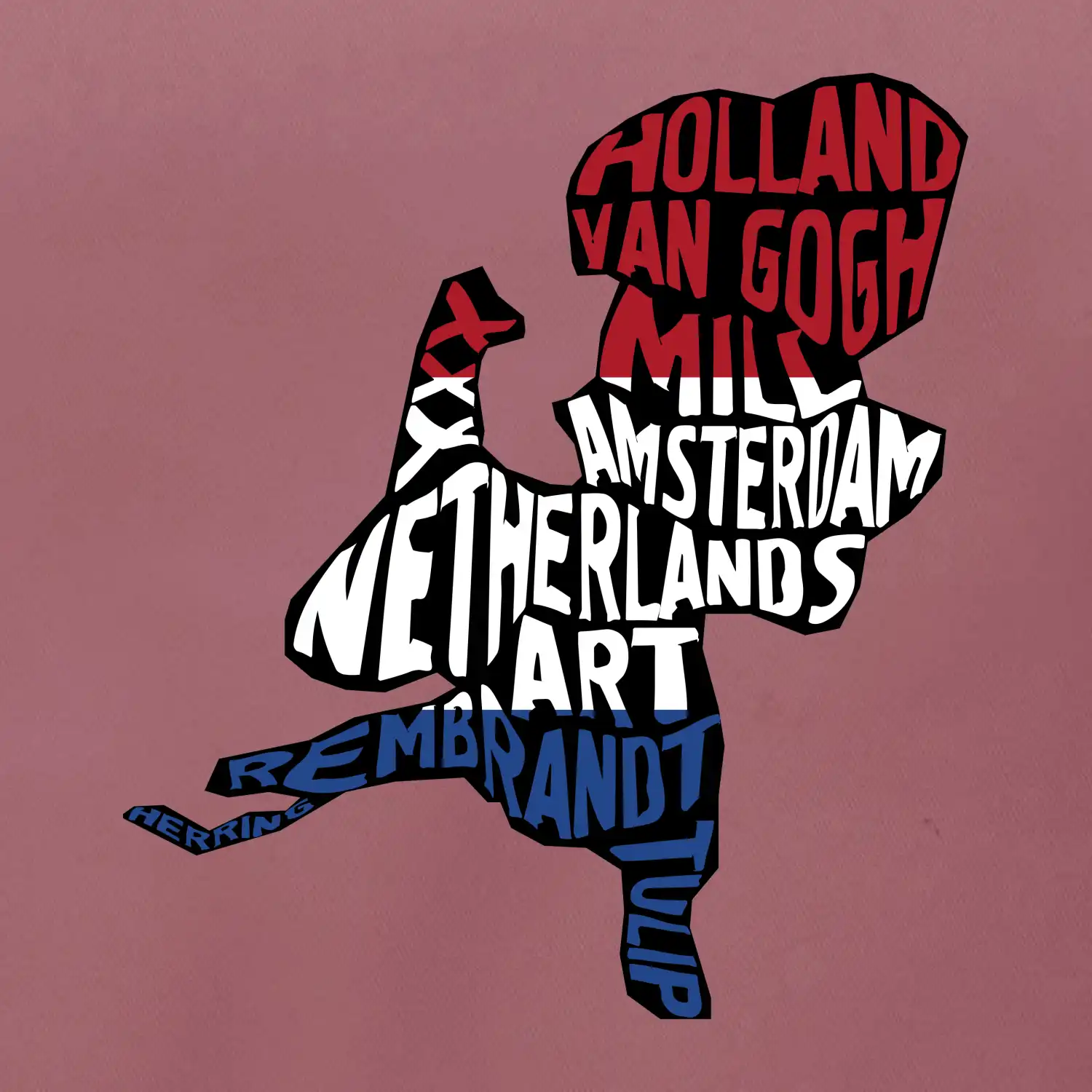 Mapy - názvy měst - Nizozemí