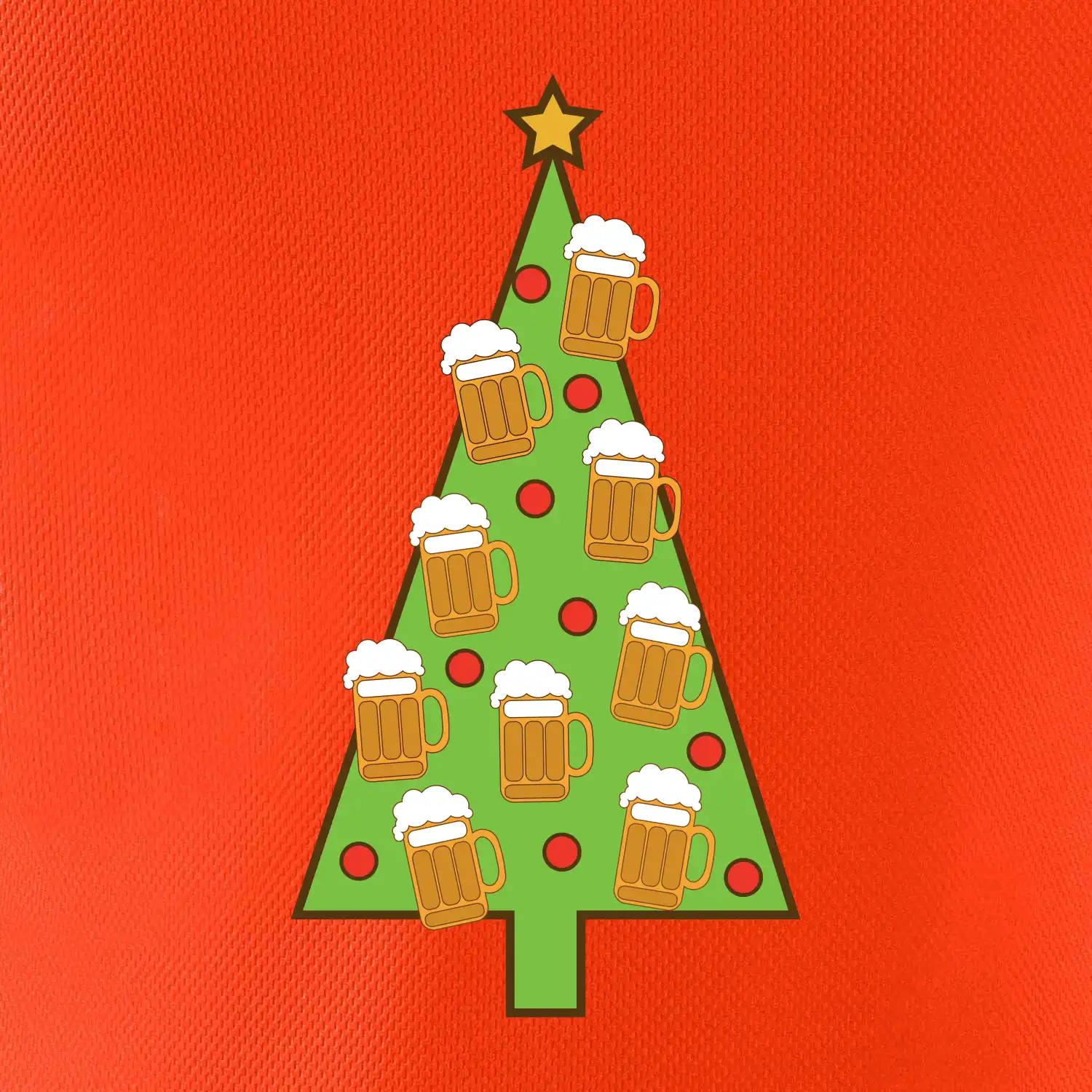 Nic více nepotřebuji - stromeček a pivo (Pecka design)