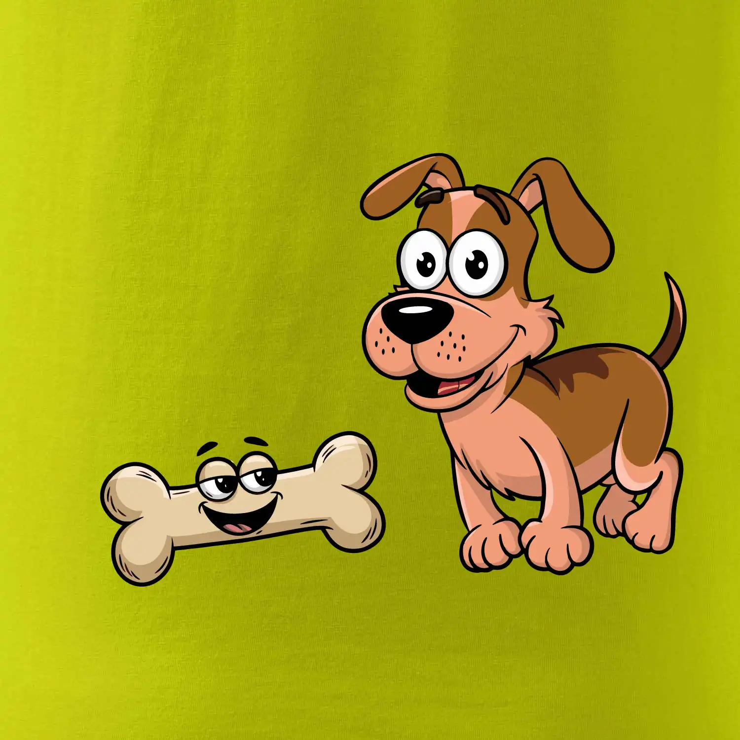 Parové triko - Pes a kost