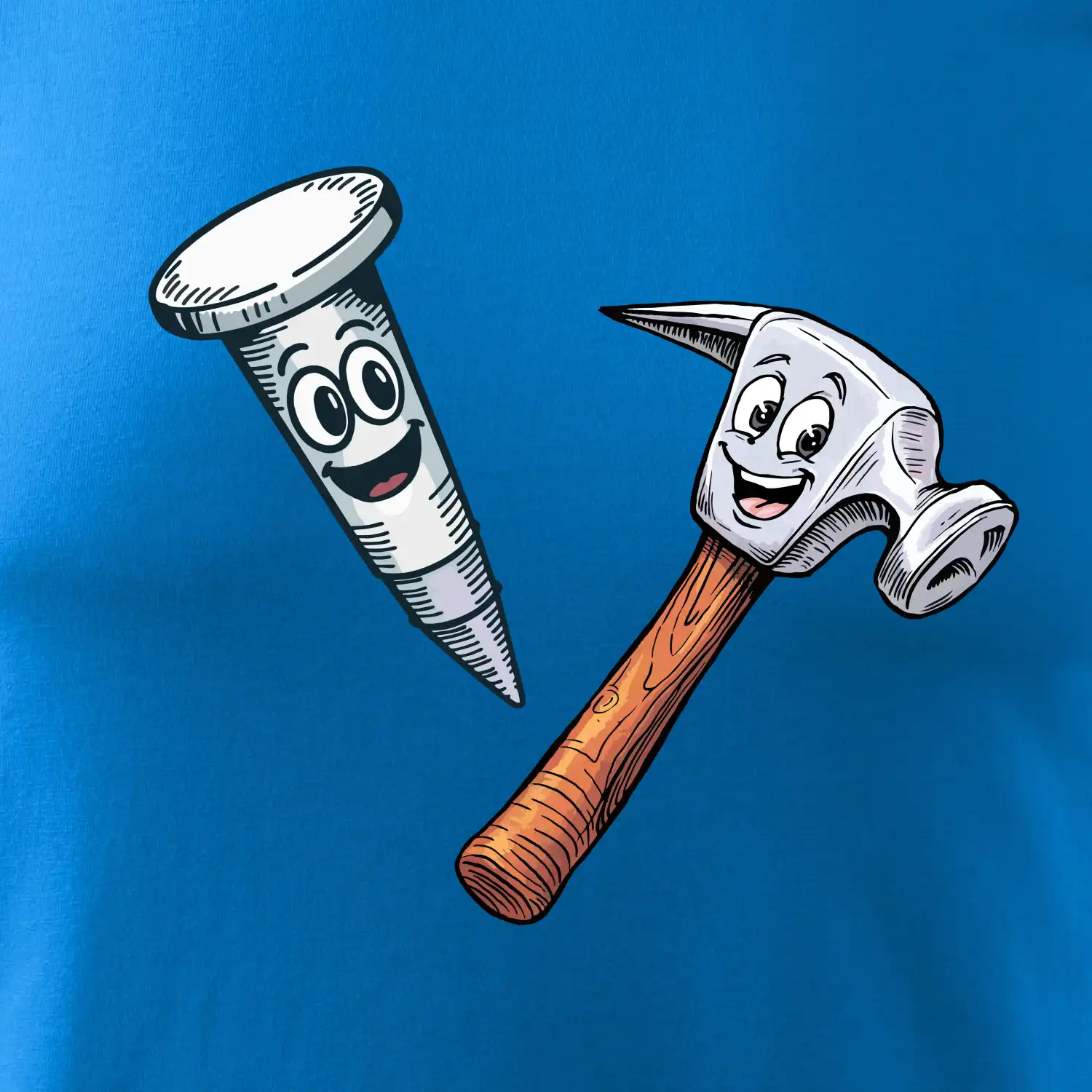 Parové triko - Kladivo a hřebík