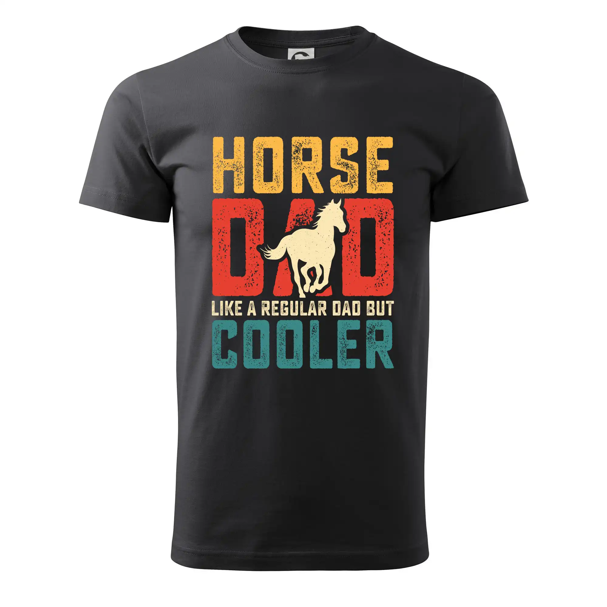 Tričká s koňmi - Horse dad like a regular dad but cooler - Klasické pánske tričko vyššej gramáže