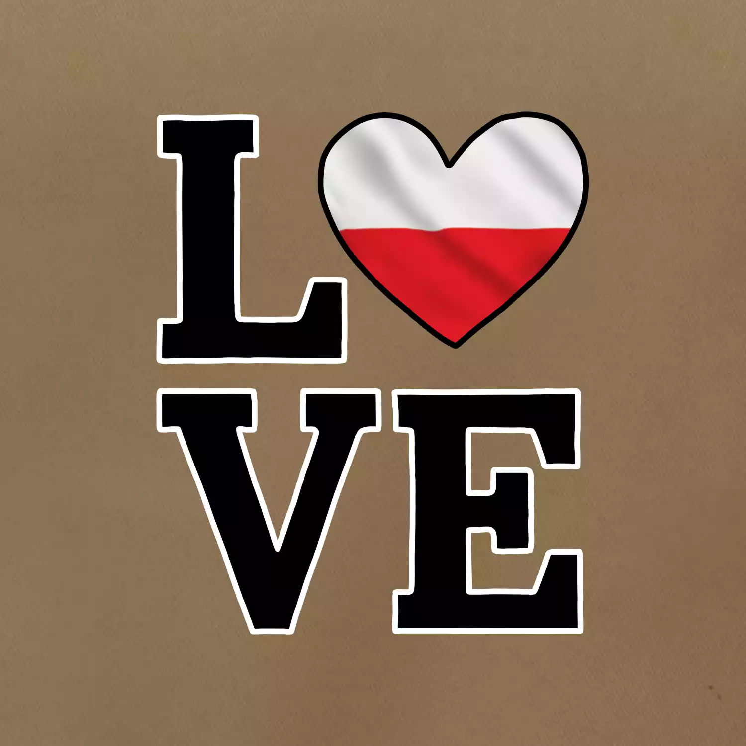 Love Polská vlajka