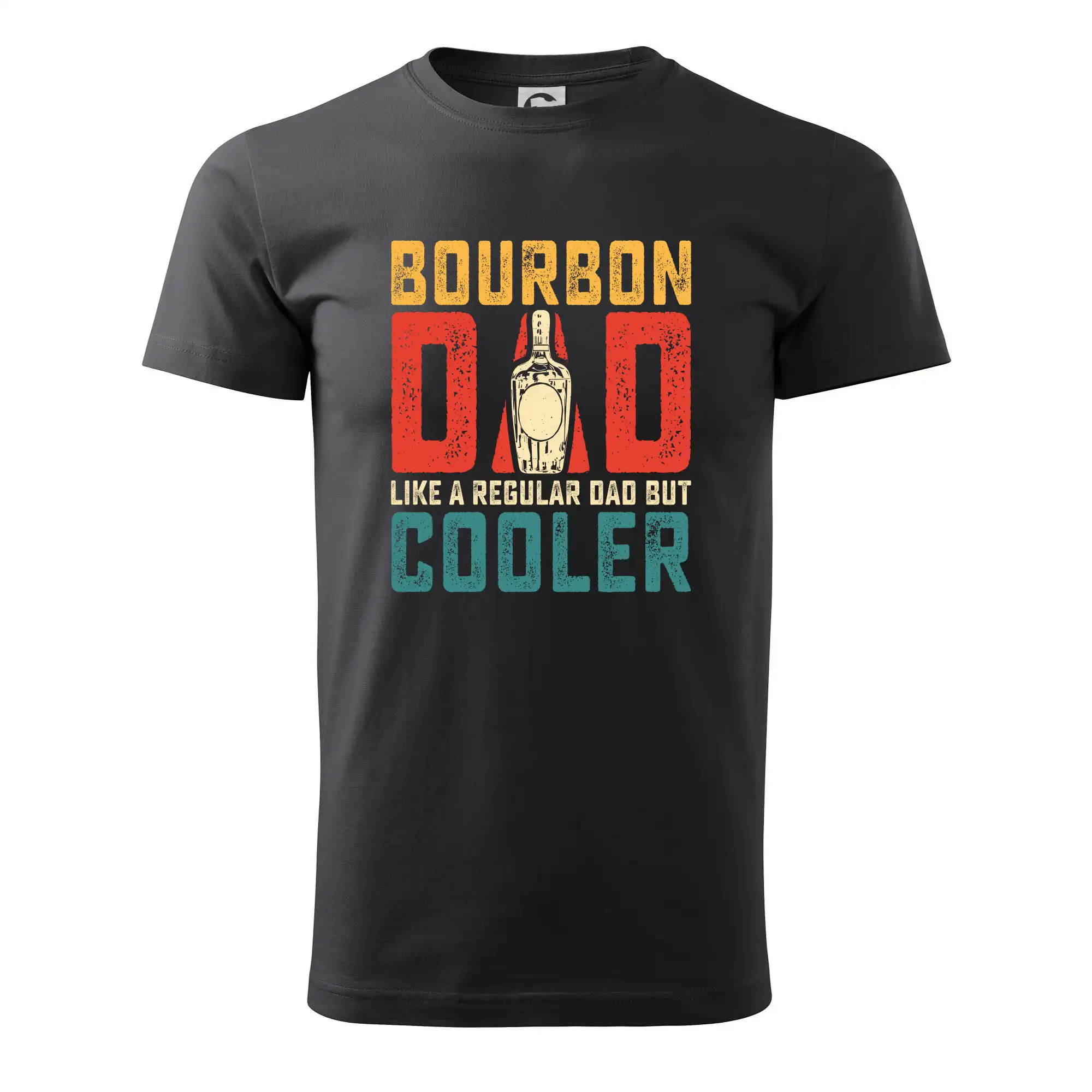Vtipná tričká s motívmi pitie - ostatné - Bourbon dad like a regular dad but cooler - Pánske tričko nižšej gramáže