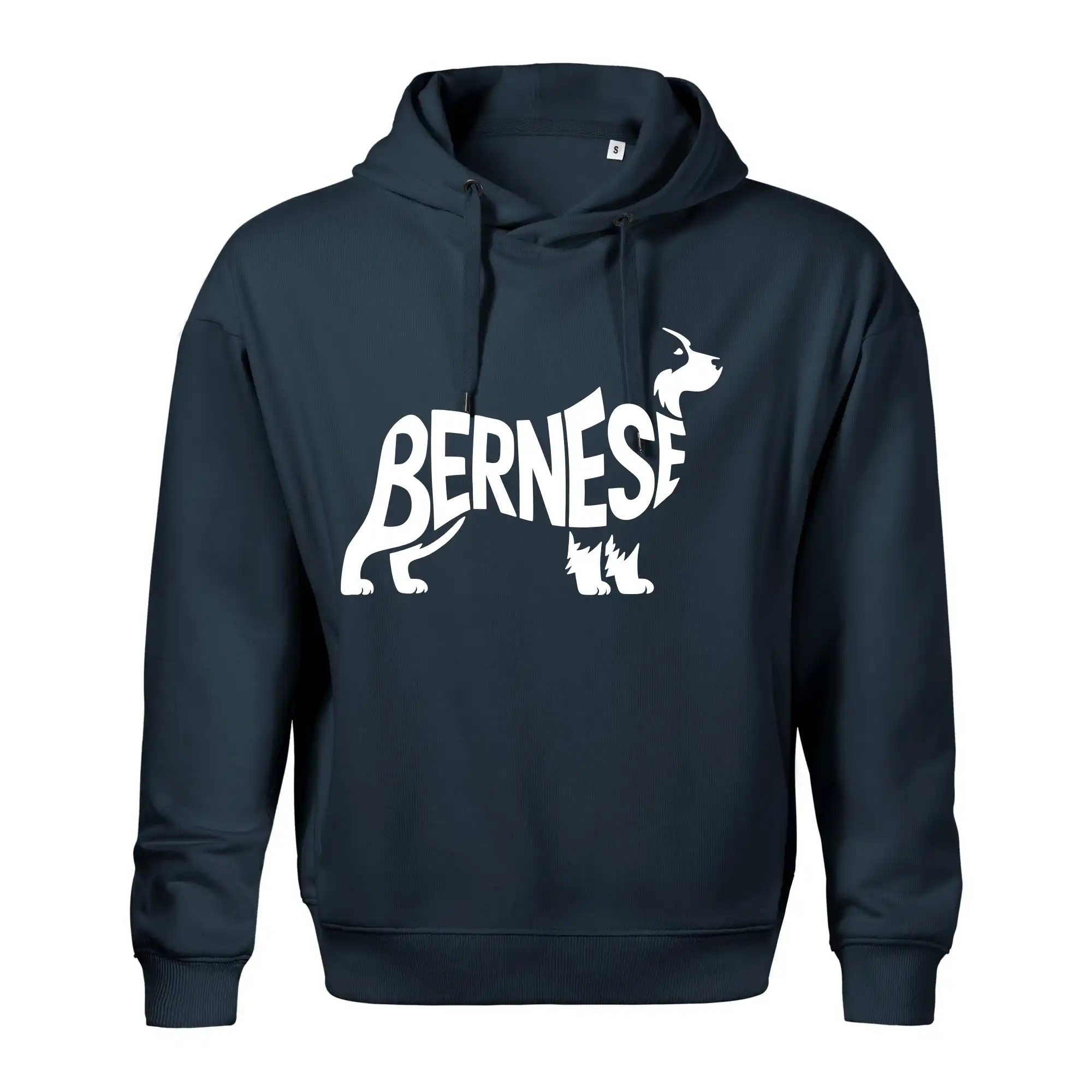 Bernese Mountain Dog nápis v těle