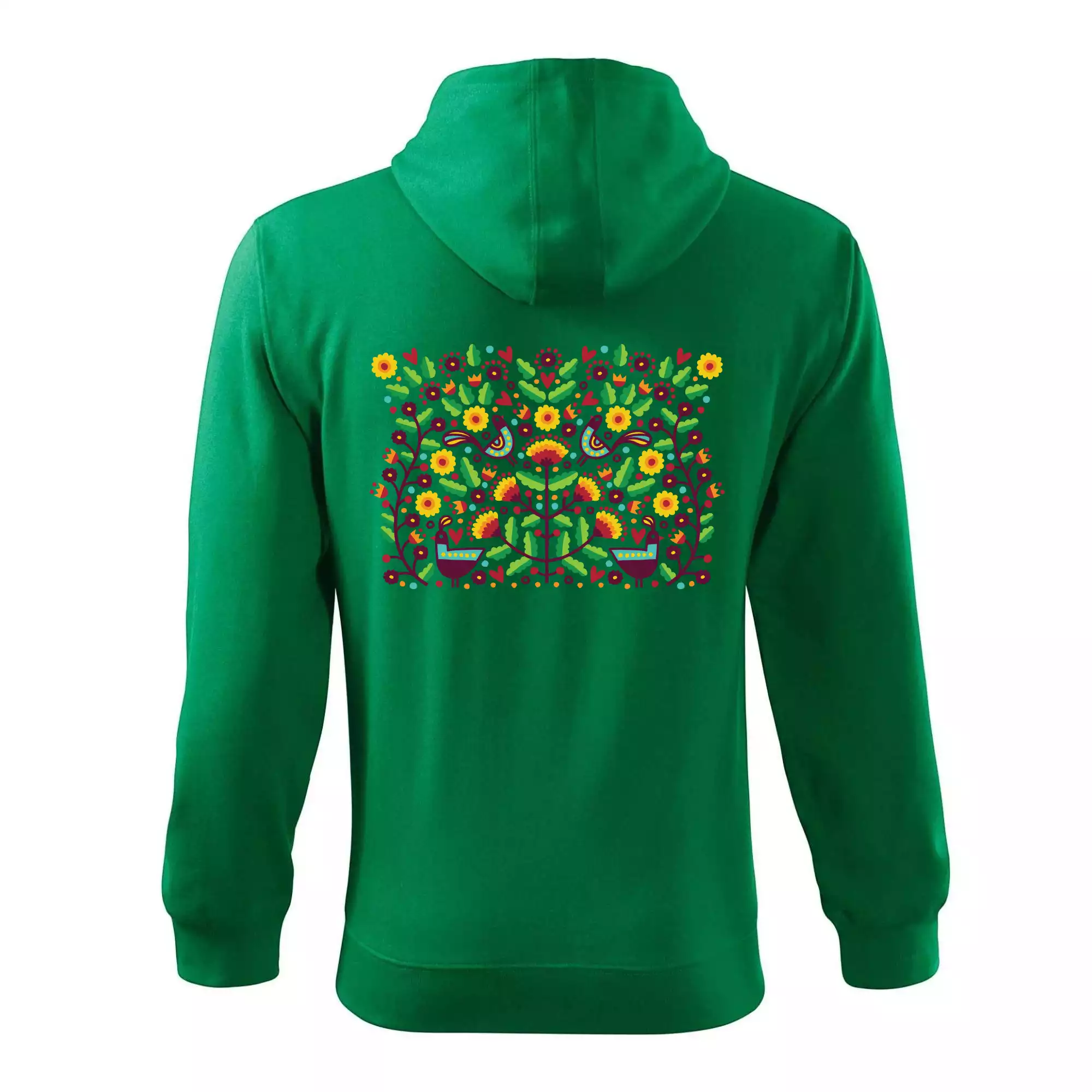 Folklor - barevně kvetiny obdélník