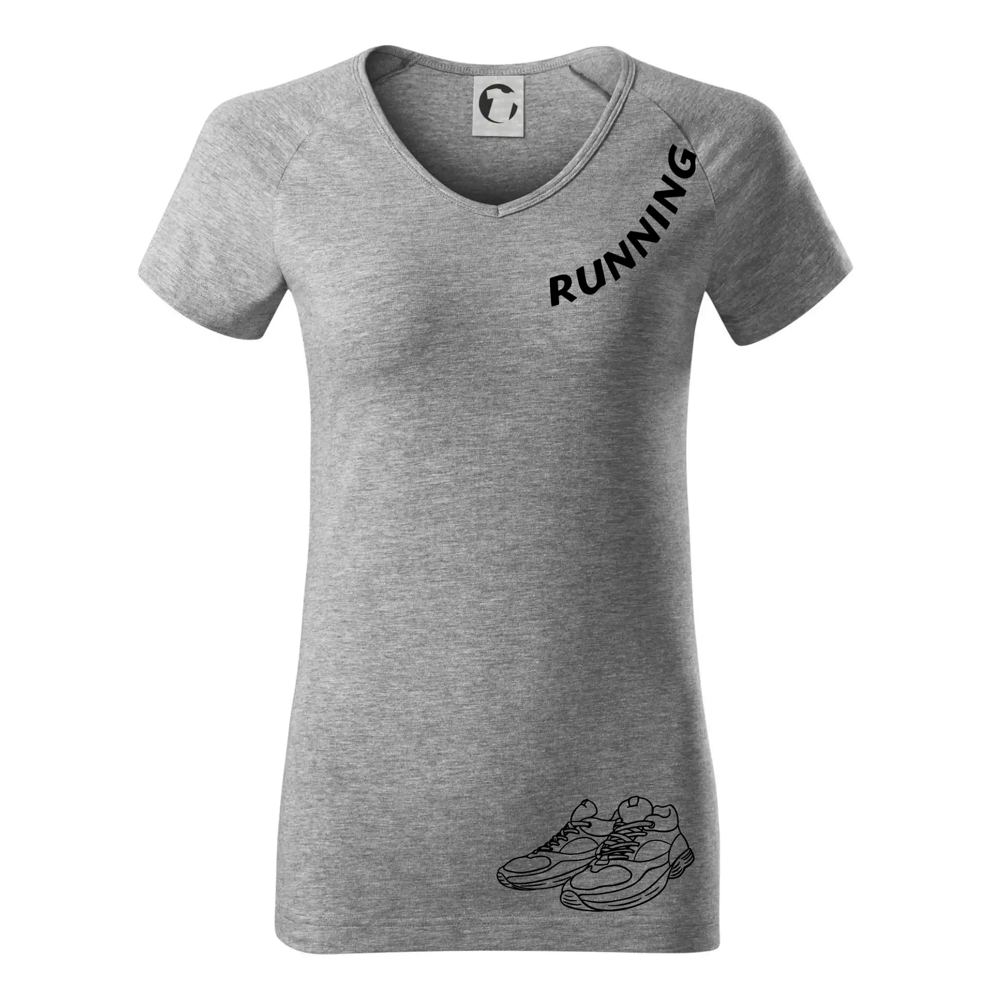 Running nápis šikmo