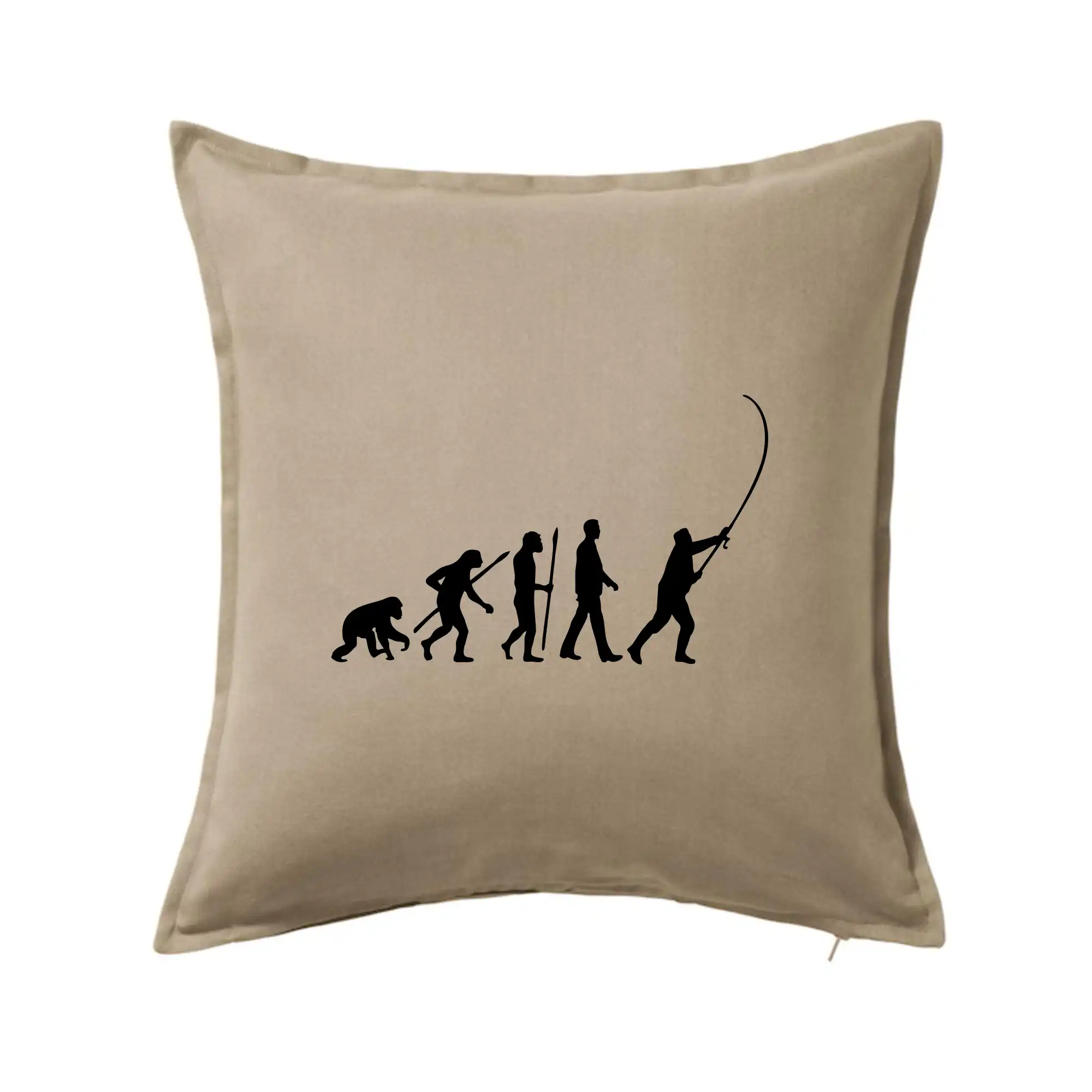 Tričká pre rybárov s potlačou - Evolúcia rybárčenie - Vankúš 50x50