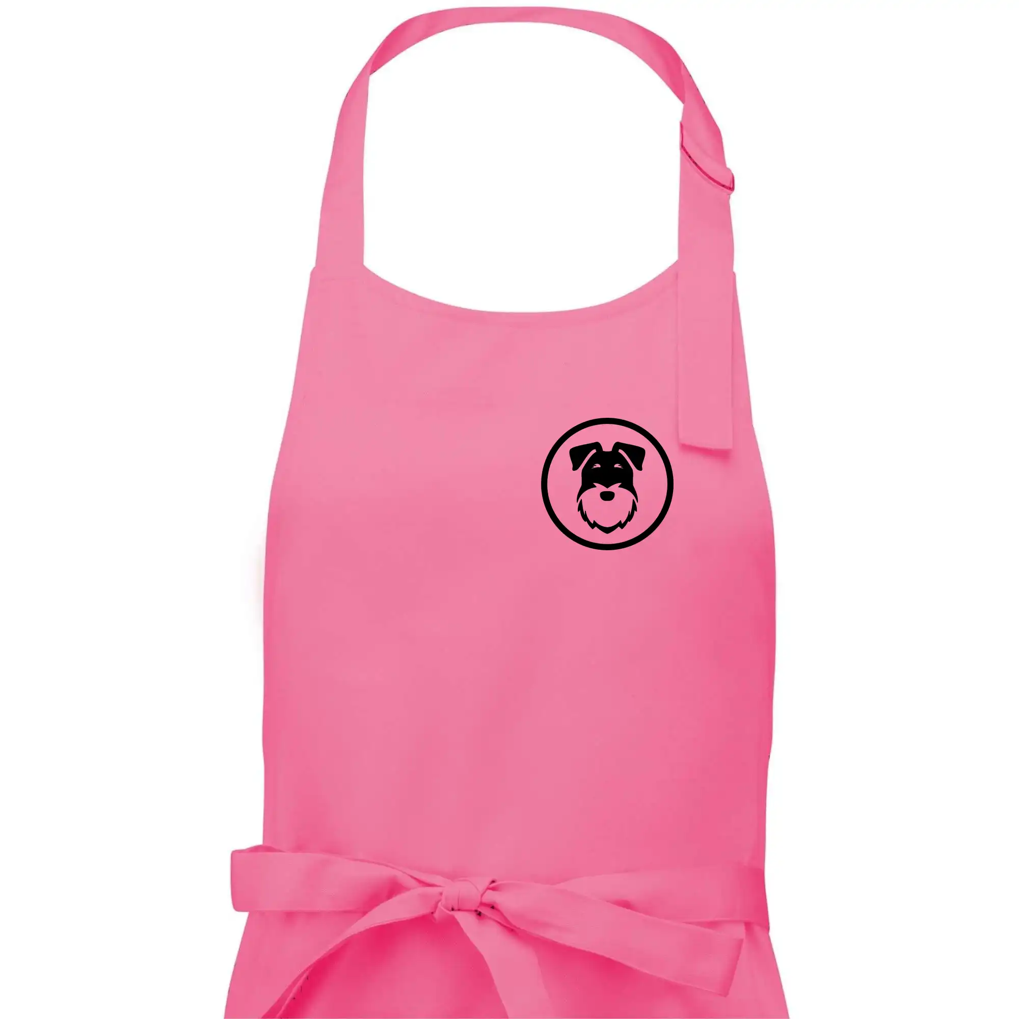 Knírač v kolečku na prsu