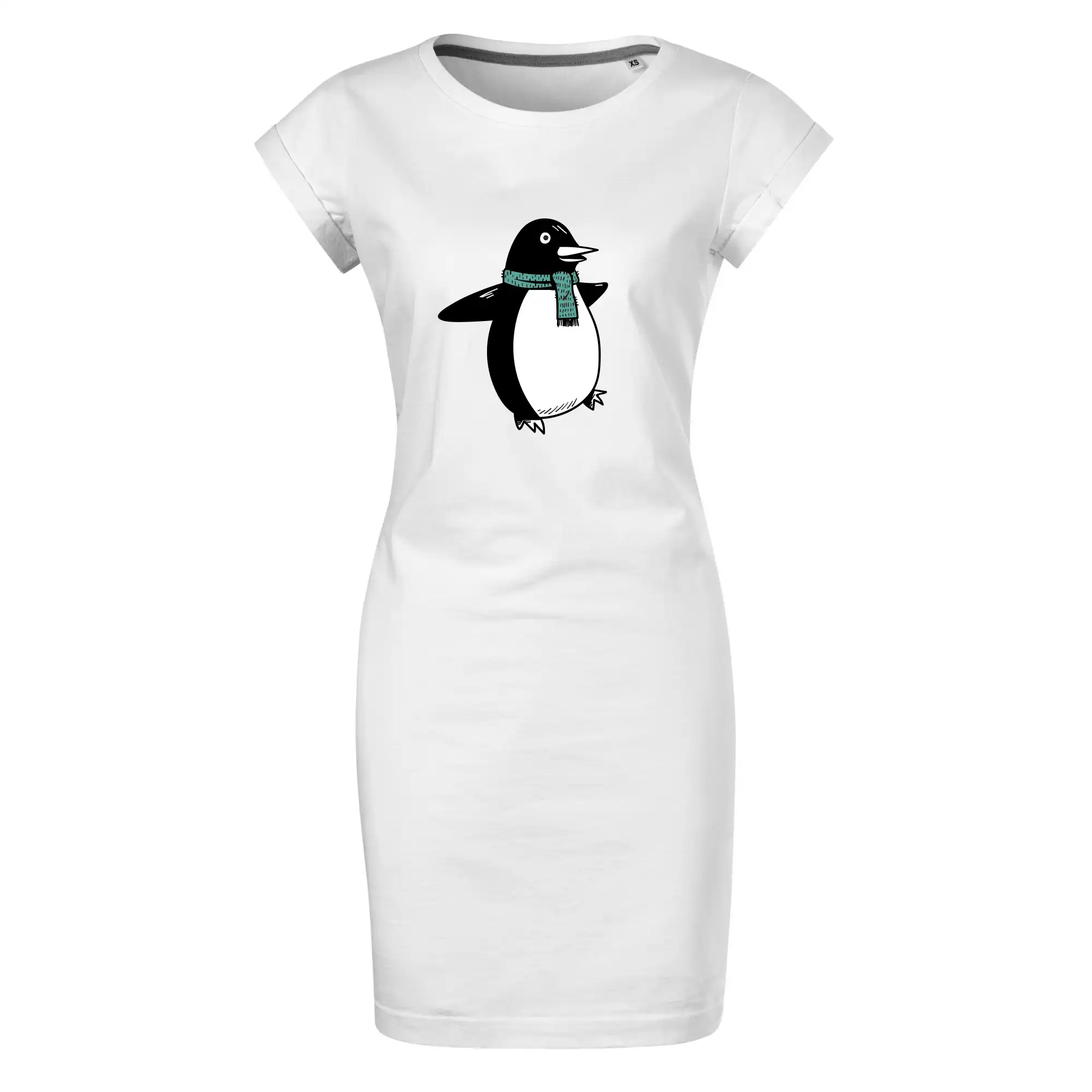 Tučňák se zelenou šálou