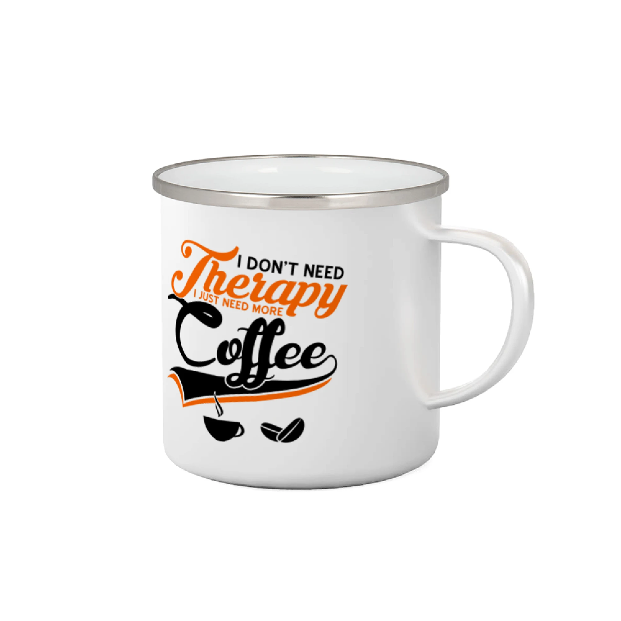 Motívy pre baristu a milovníkov kávy - I don't need therapy coffee - Plecháčik
