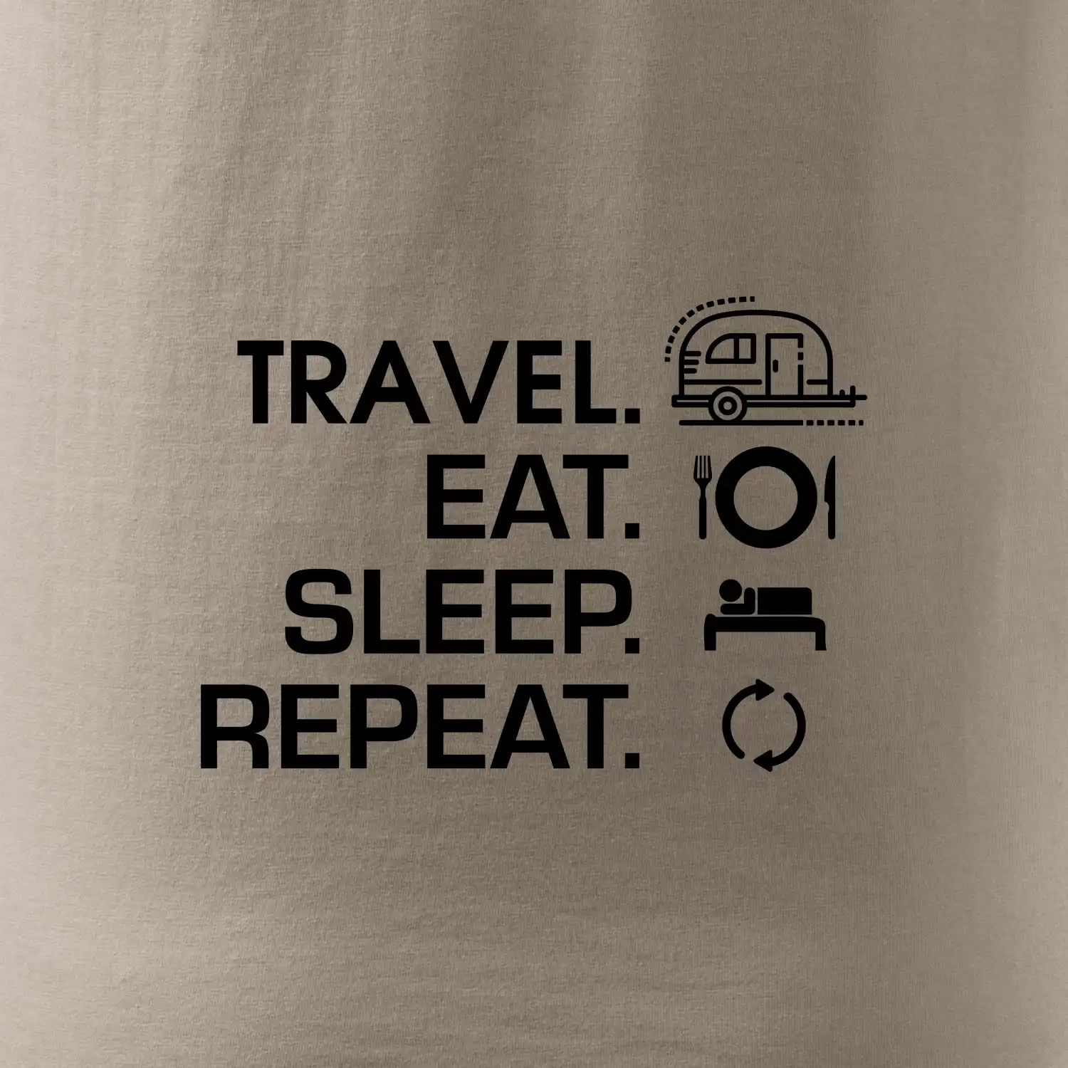 Eat sleep travel - Malý přívěs