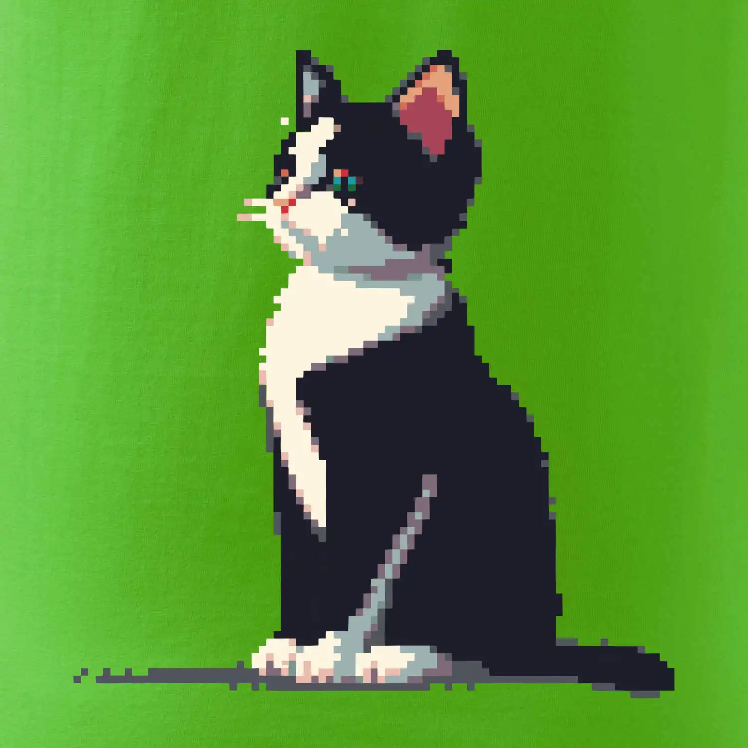 Mourovatá kočka pixel