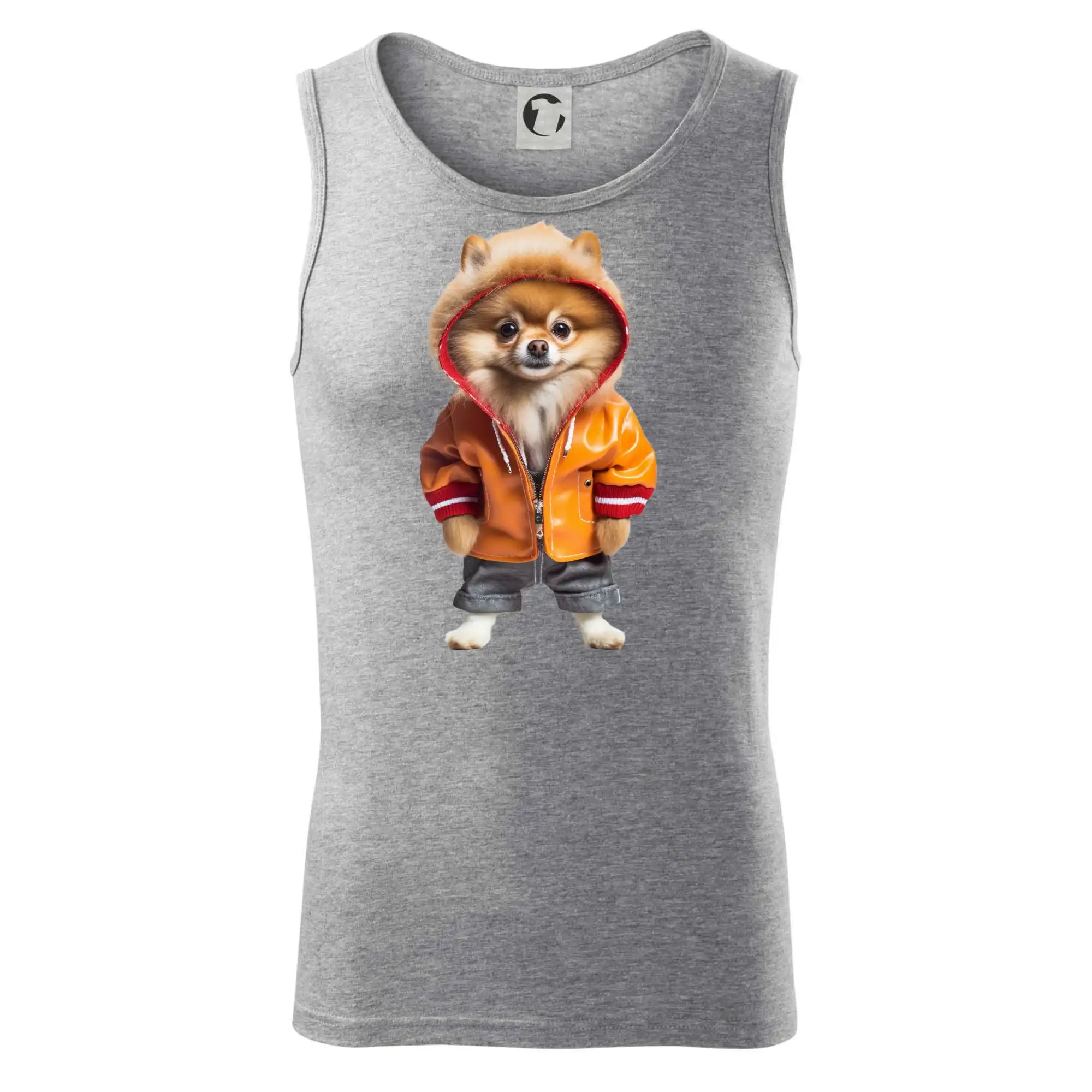 Pomeranian v bundě