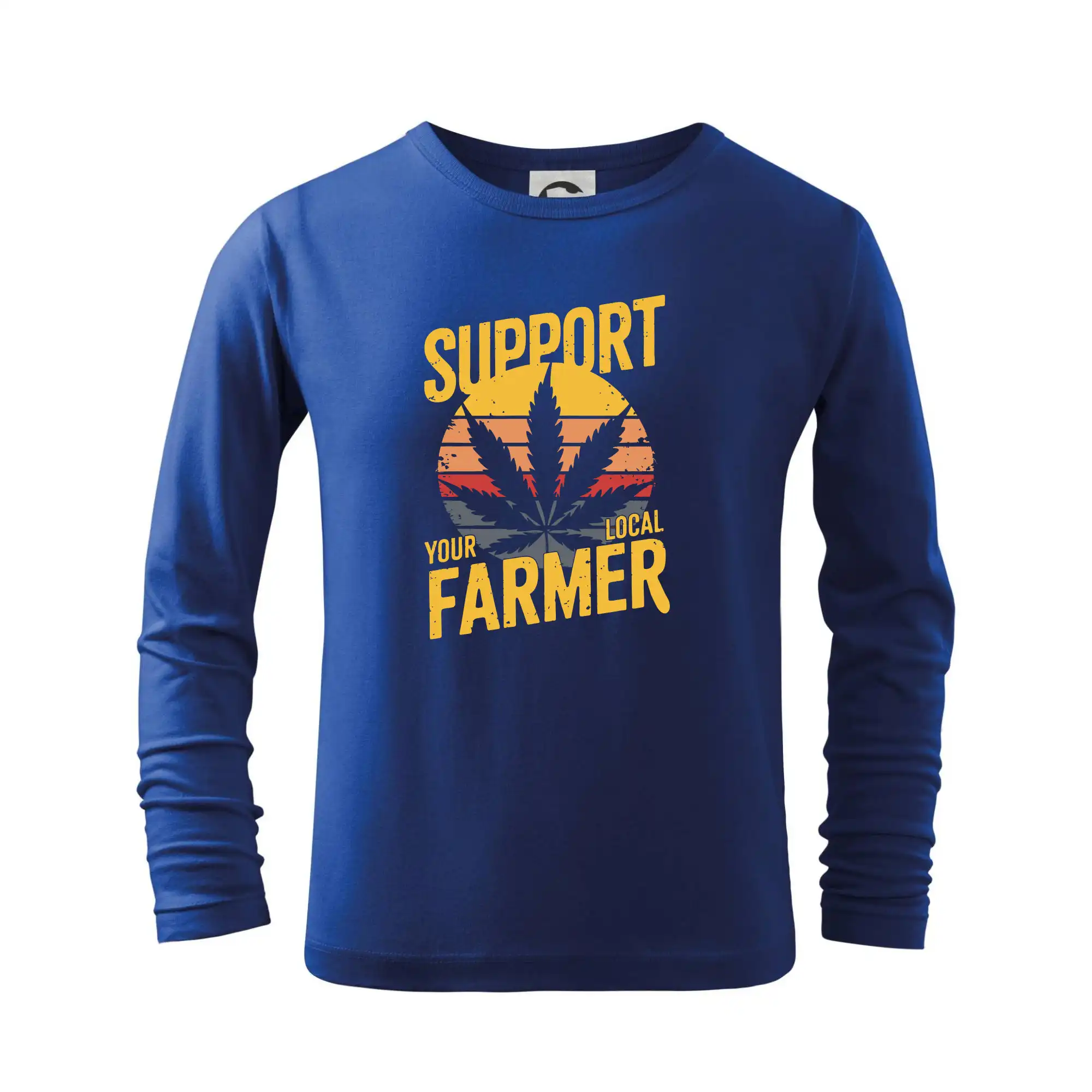 Tričká pre pohodový ľudí - Marihuana - Support local farmer - Tričko detské Long Sleeve