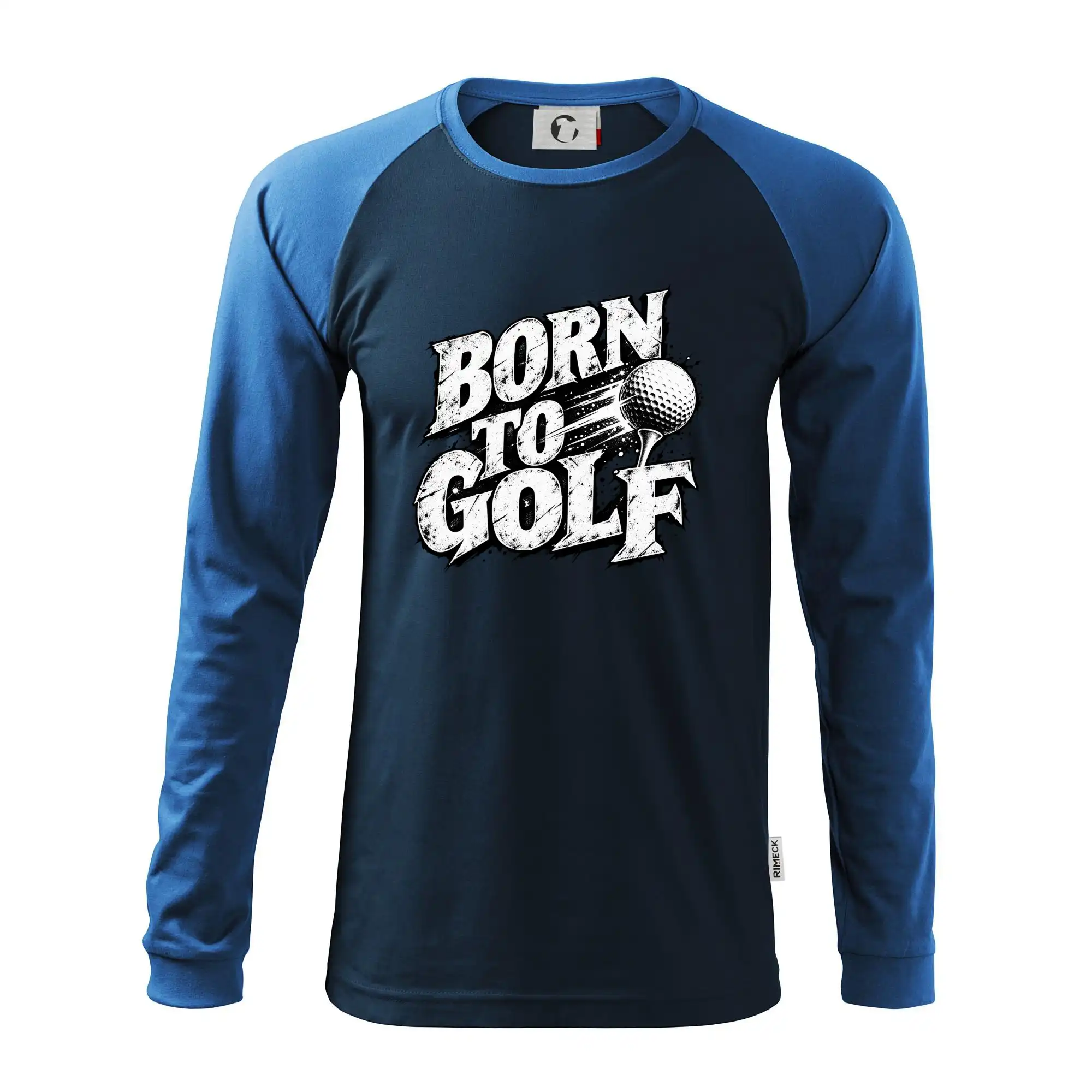 Born to golf černobílý drsný potisk