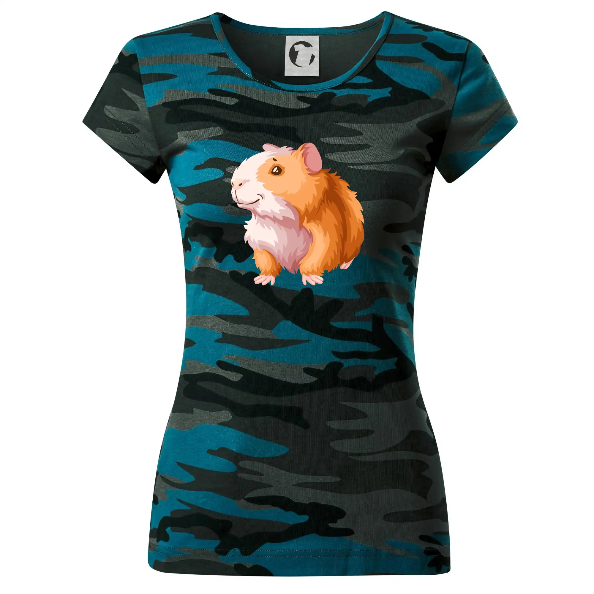 Morče - kreslené, bílo oranžové