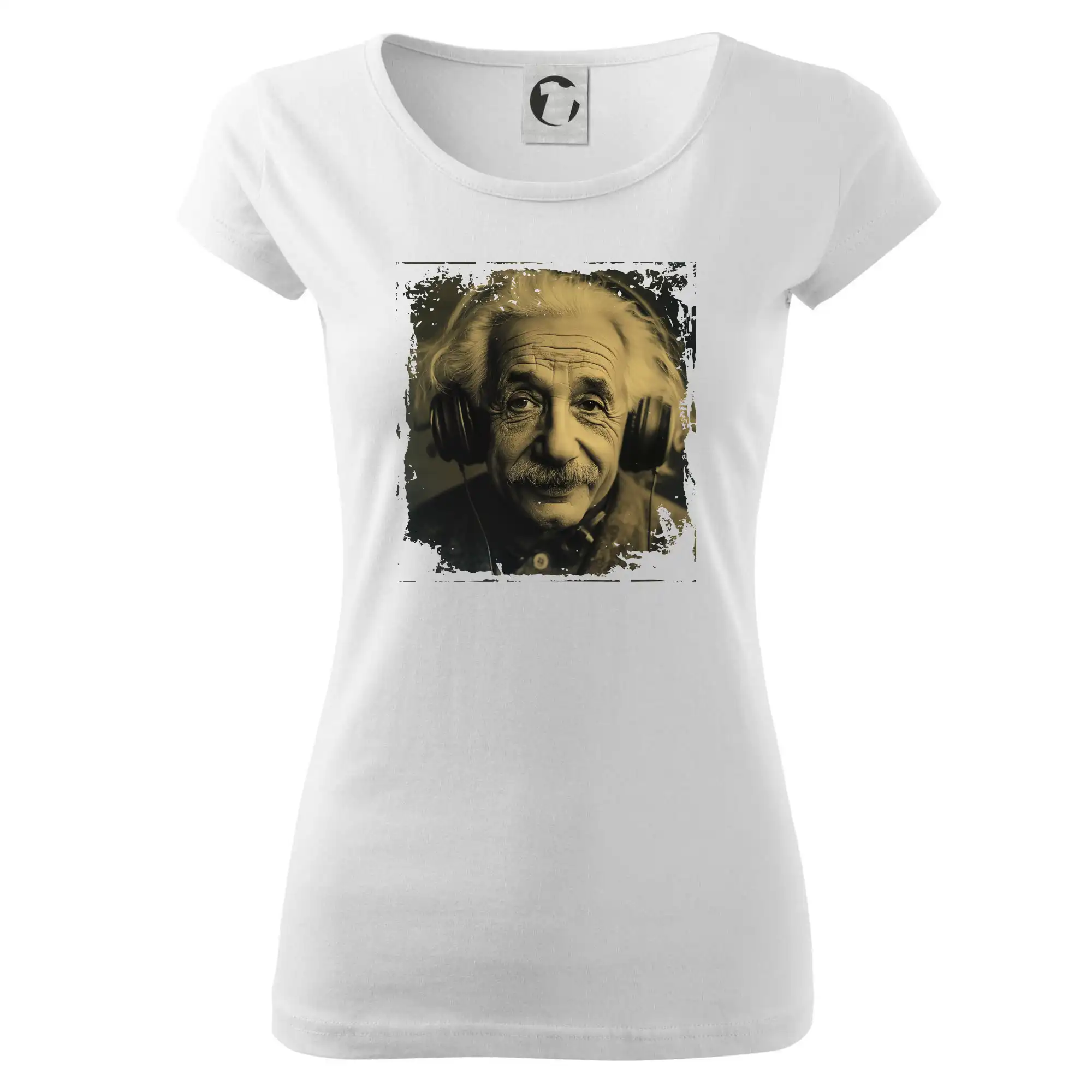 Albert se sluchátky