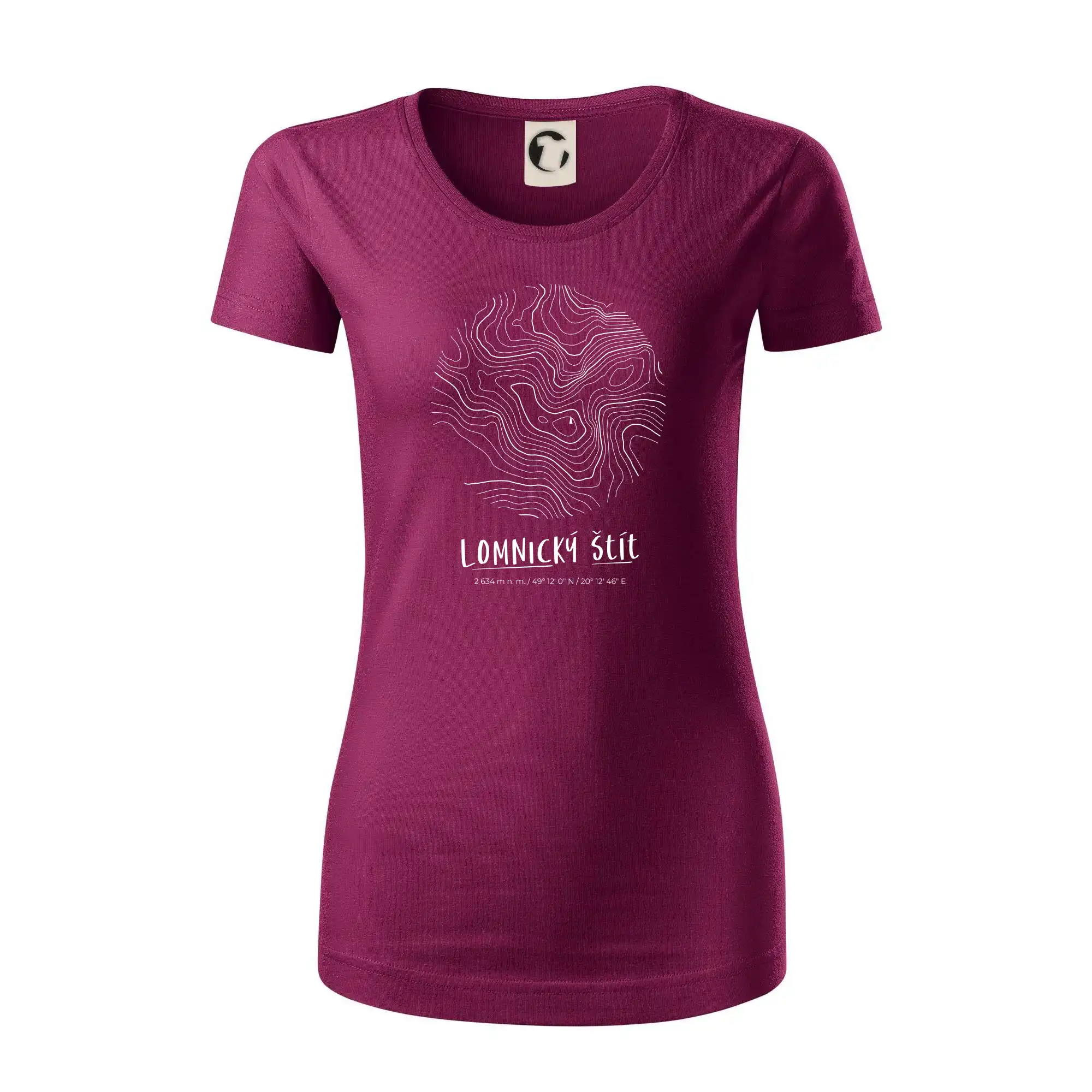 Lomnický štít - vrstevnice v kruhu