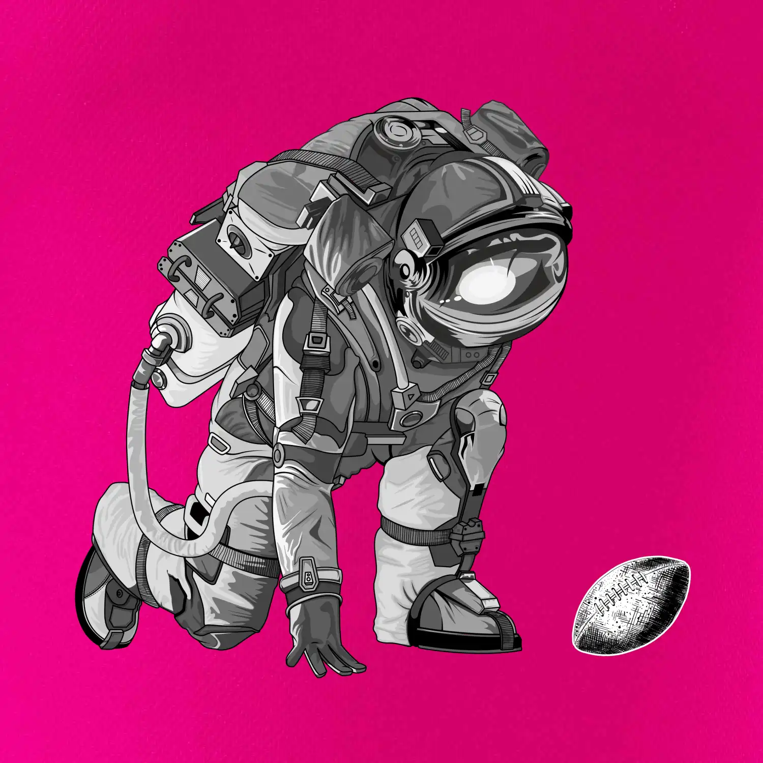 Americký fotbal astronaut