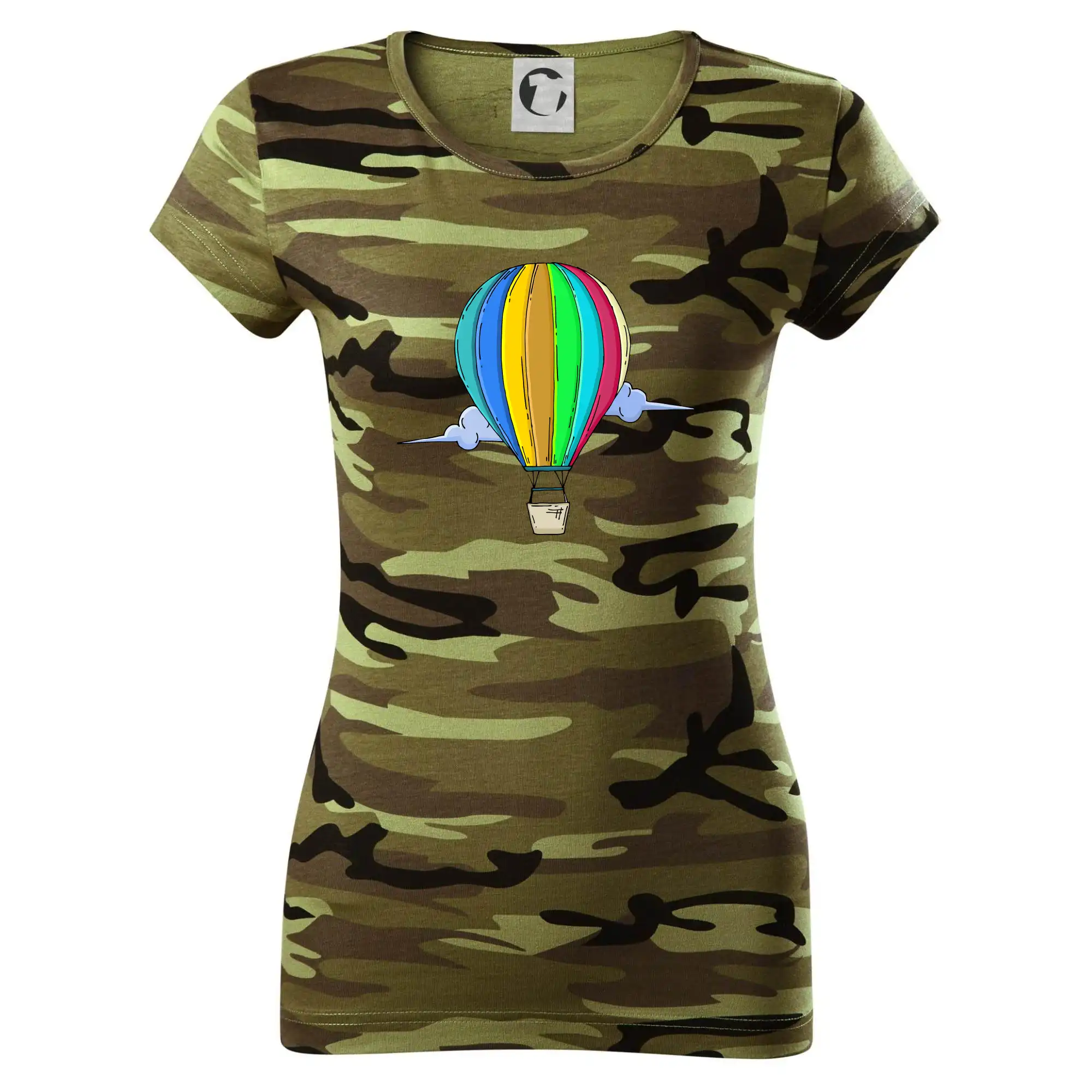 Horkovzdušný balon v oblacích