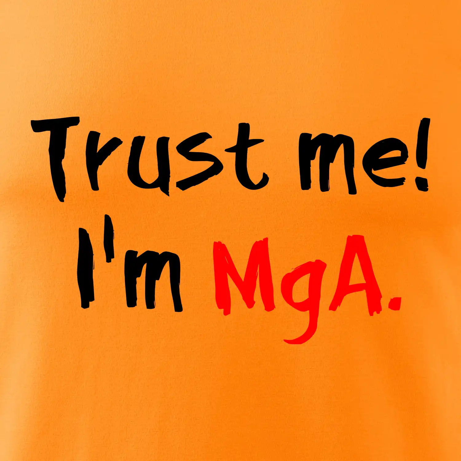 Trust me I´m  MgA. / Věř mi jsem MgA.