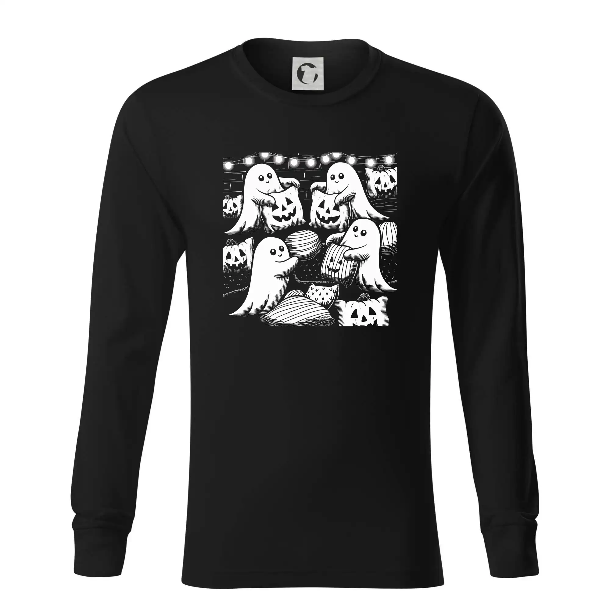 Grafické tričká - Bubáky vankúše - Tričko s dlhým rukávom LS R05