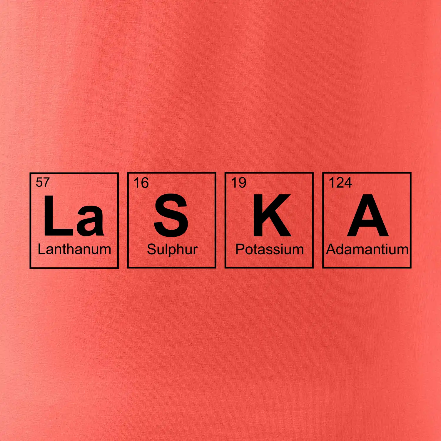 Láska  - periodická tabulka