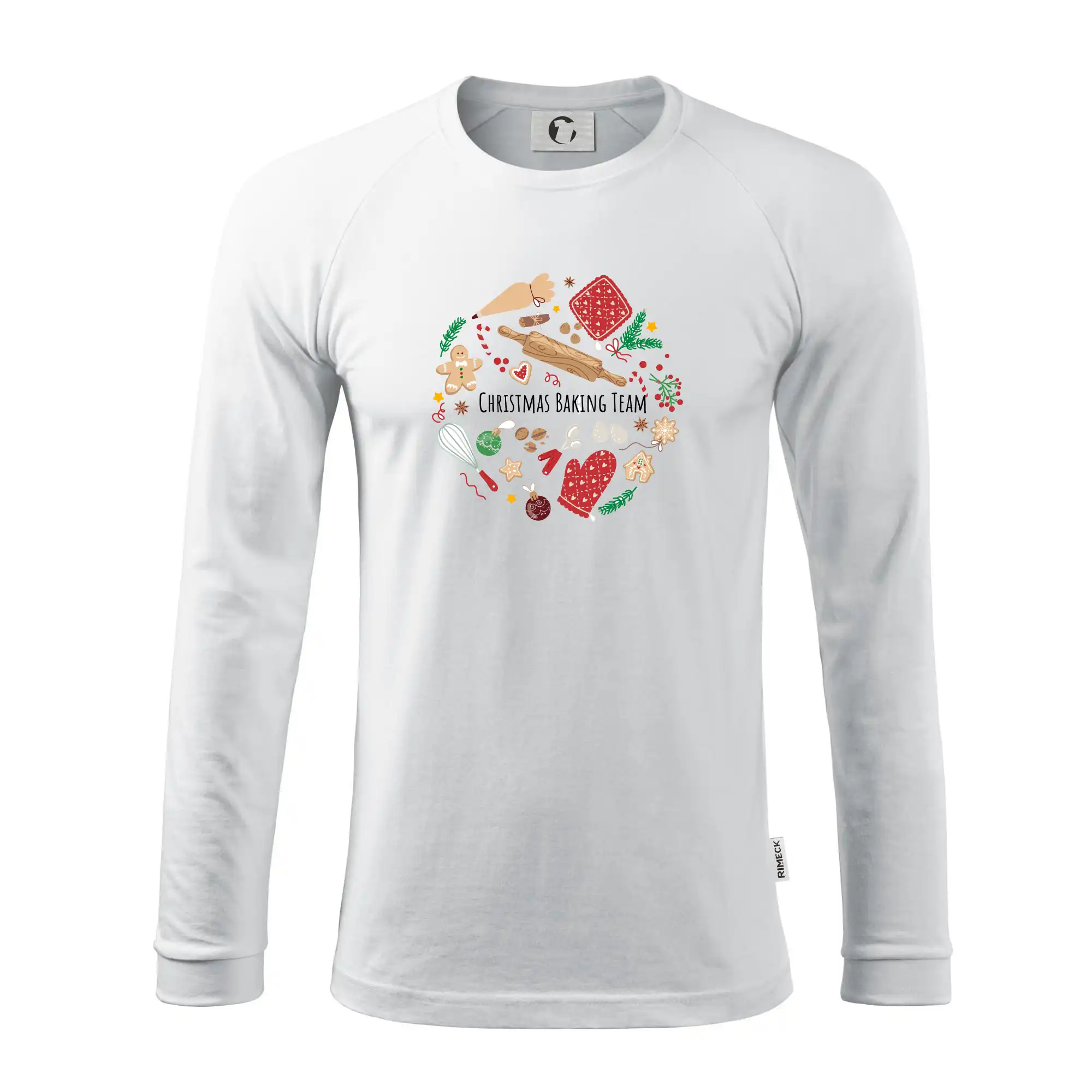 Kuchár a pekár - Christmas Baking Team - Pánske tričko s dlhým rukávom LS130