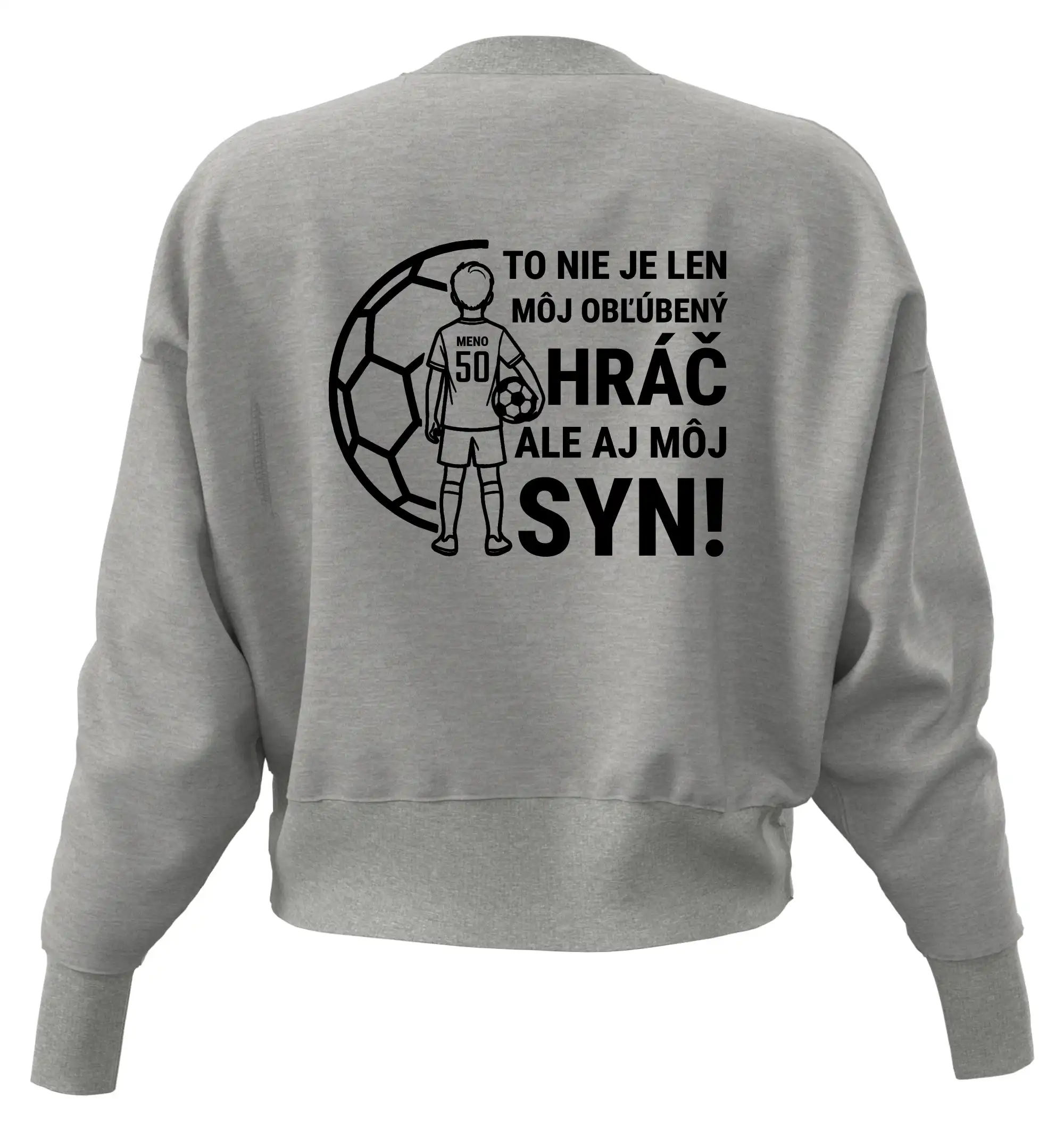 Futbalová mama - Jeden syn (vaše meno a číslo)