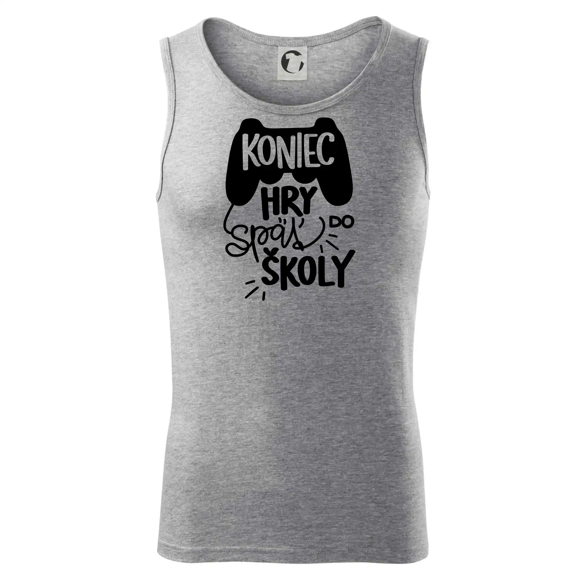 Tričká a mikiny pre prváčikov na prvý školský deň – veselé a pohodlné - Koniec hry, späť do školy - Tielko pánske Core