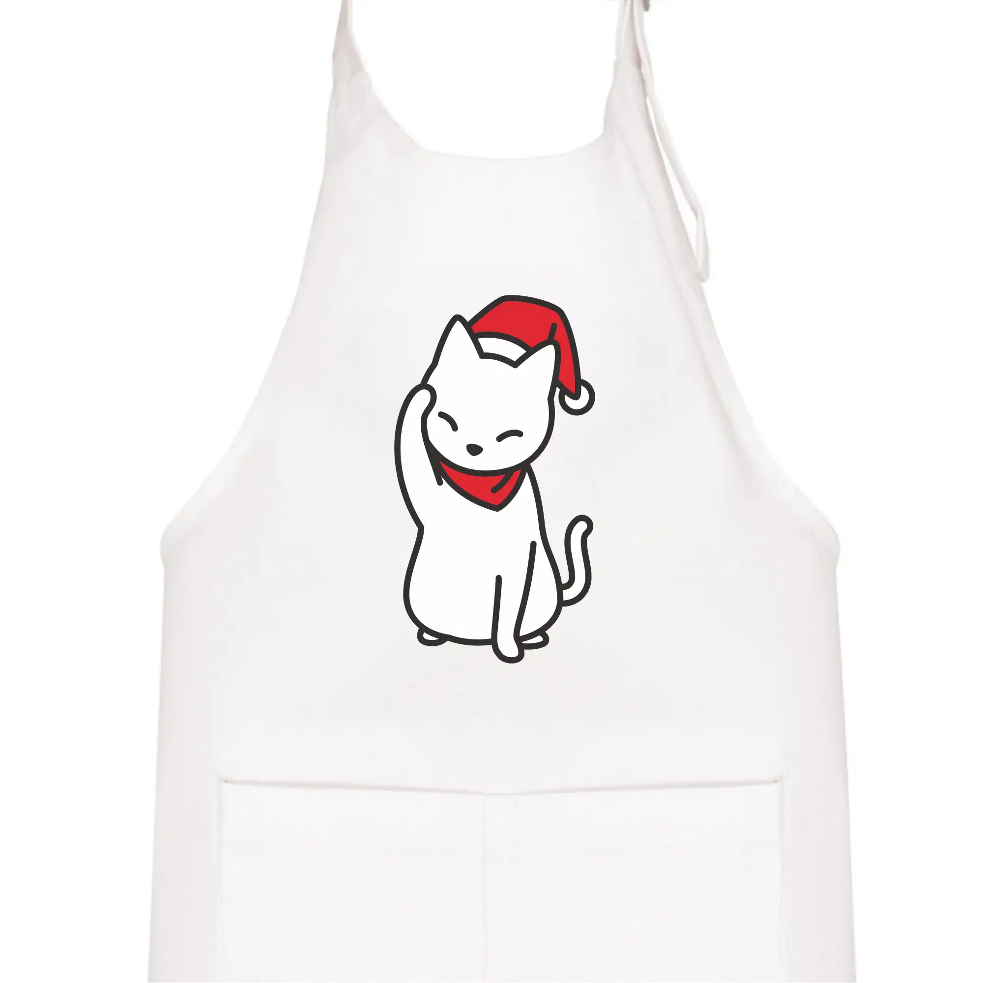 Vánoční kočka mávající