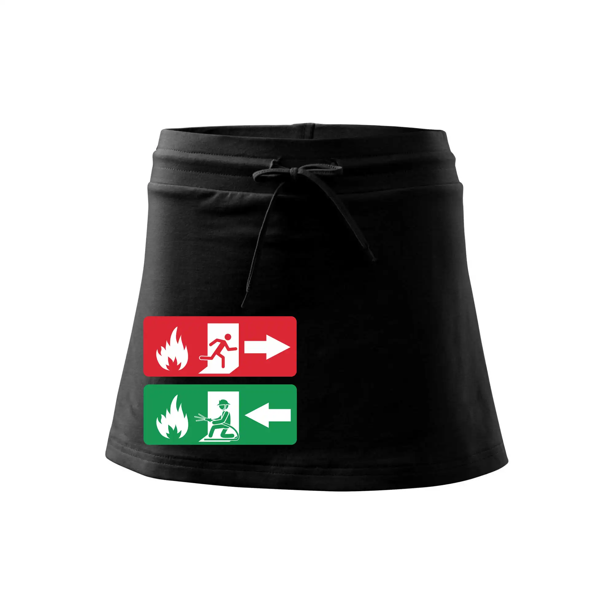 Lidé utíkají, hasiči přibíhají