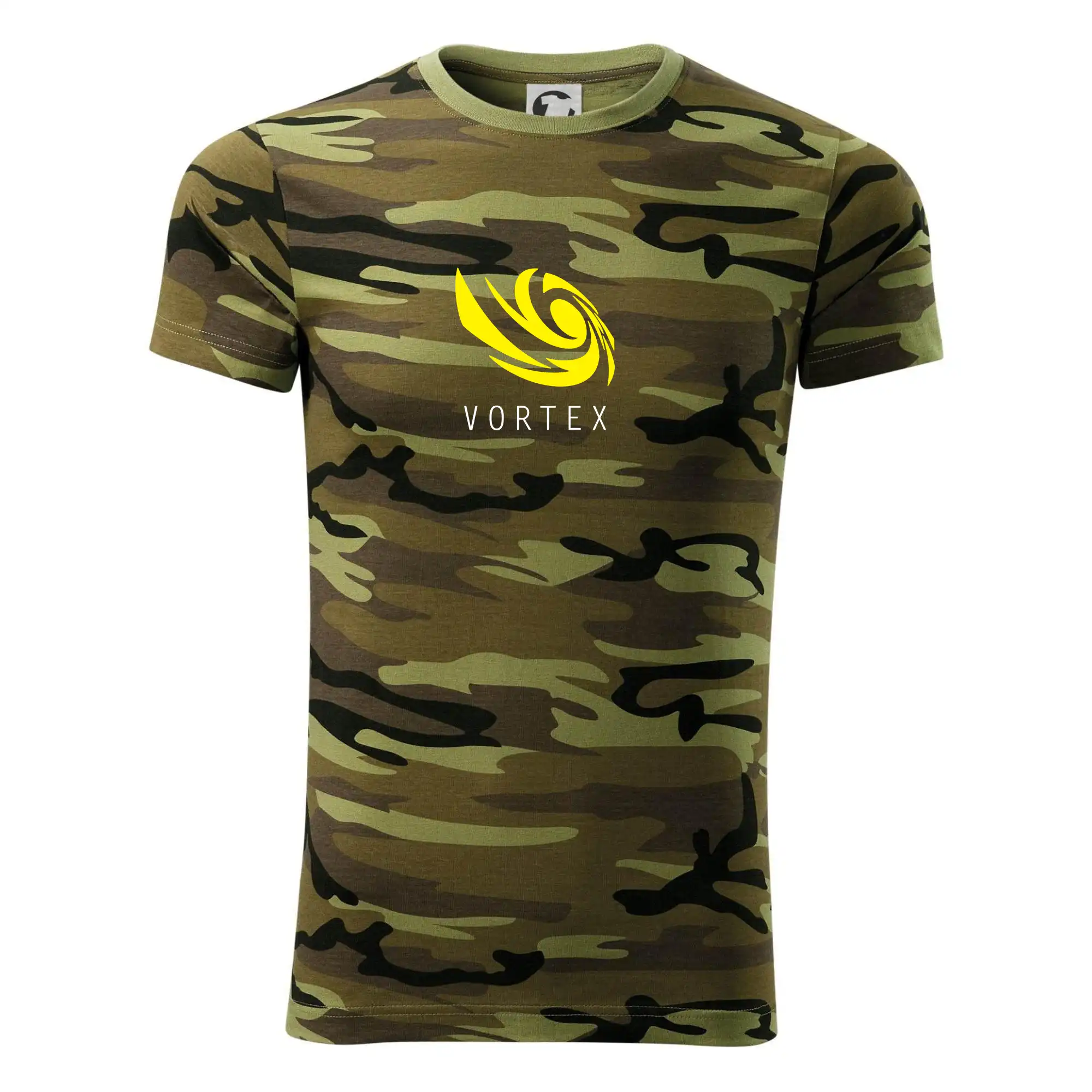 Tričká, mikiny a šiltovky pre Youtubery - Vortex logo farebné - Army CAMOUFLAGE