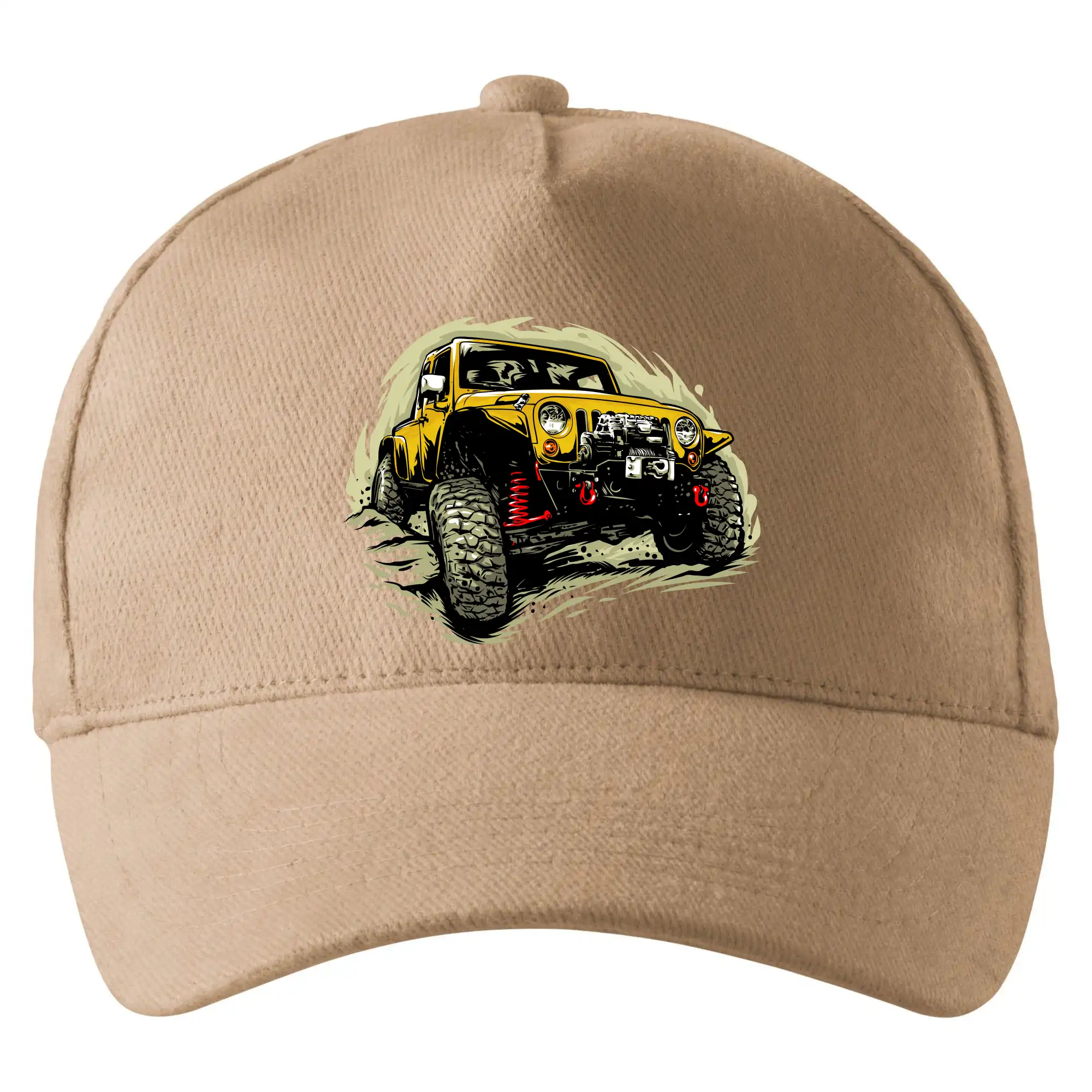 Žlutý offroad s navijákem